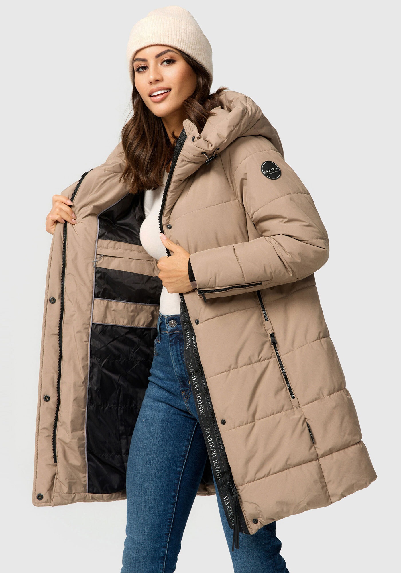 Marikoo Winterjacke »Karumikoo XVI«, mit großer Kapuze