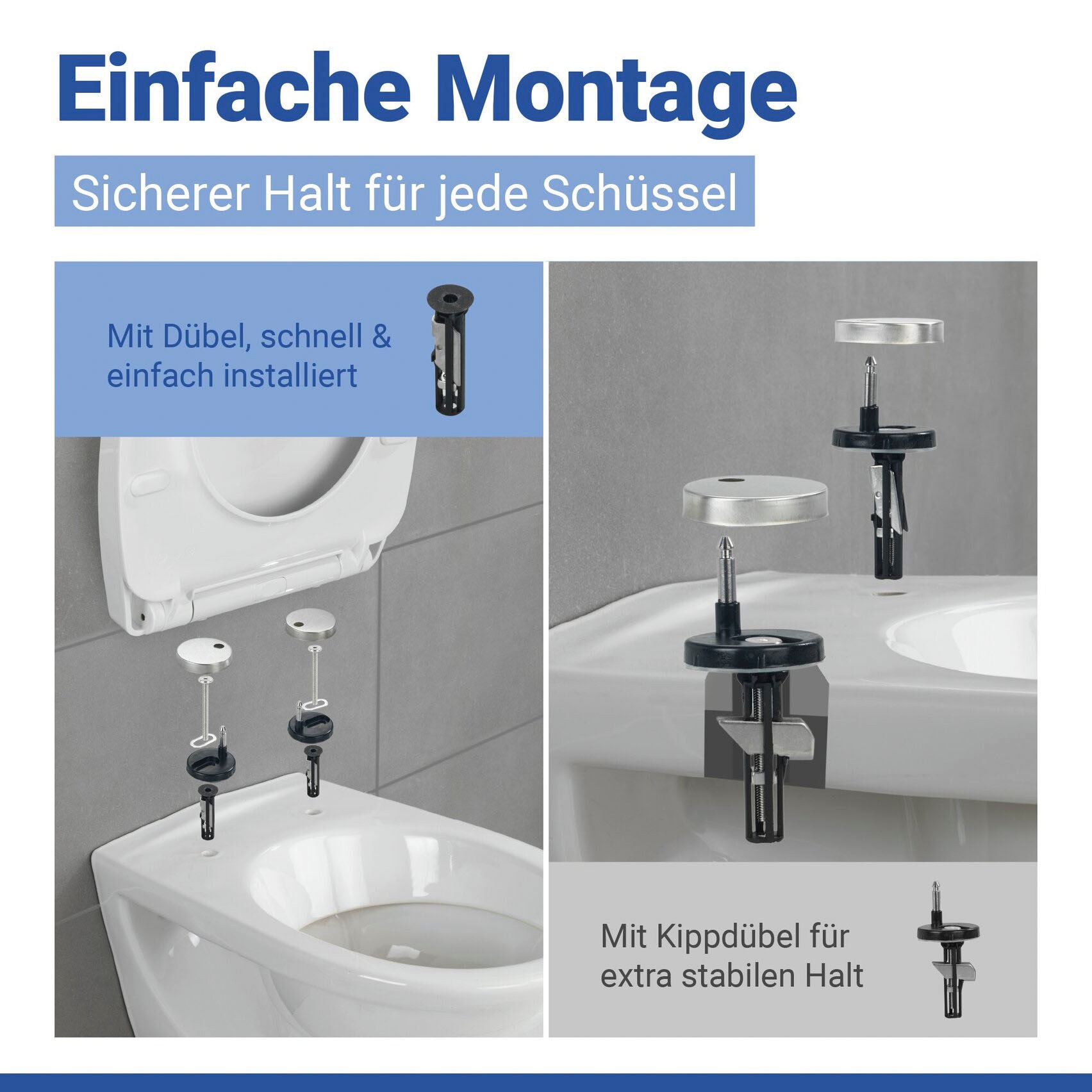 WENKO WC-Sitz »Yak« mit Softclose, aus Thermoplast