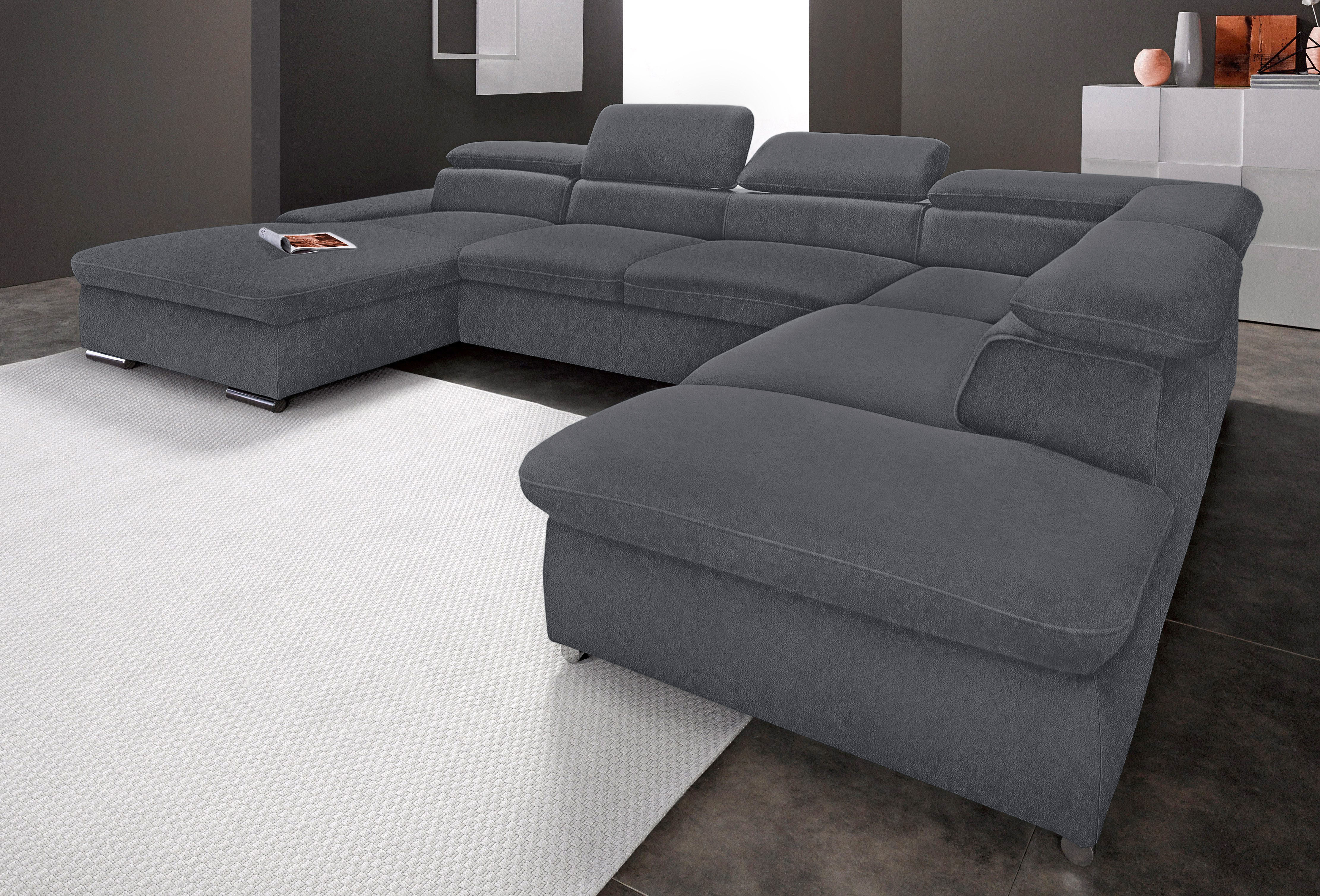 sit&more Wohnlandschaft "Alcudia U-Form" wahlweise mit Schlaffunktion