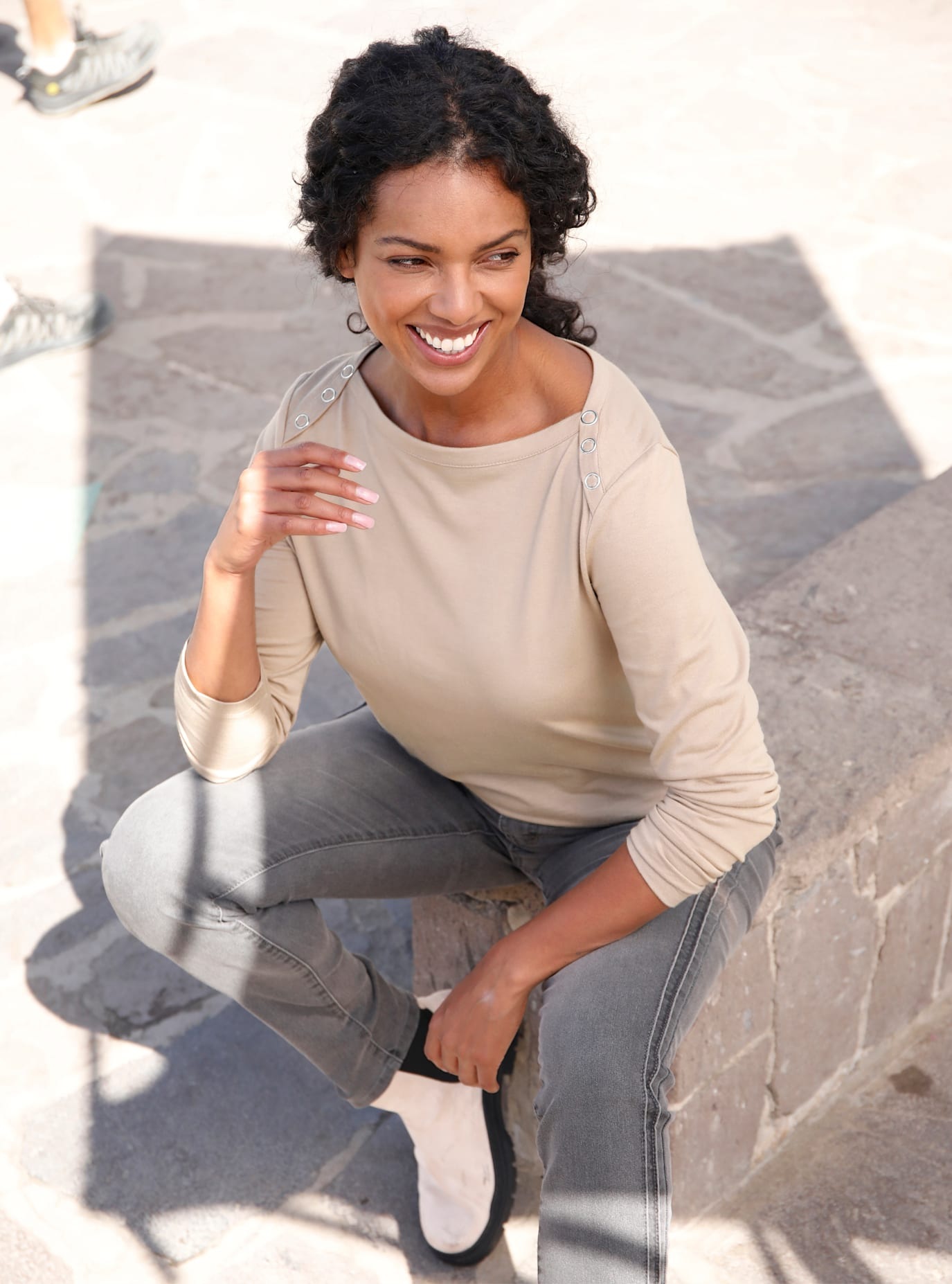 Casual Looks Langarmshirt "Shirt" 1 Stk. tlg. günstig online kaufen