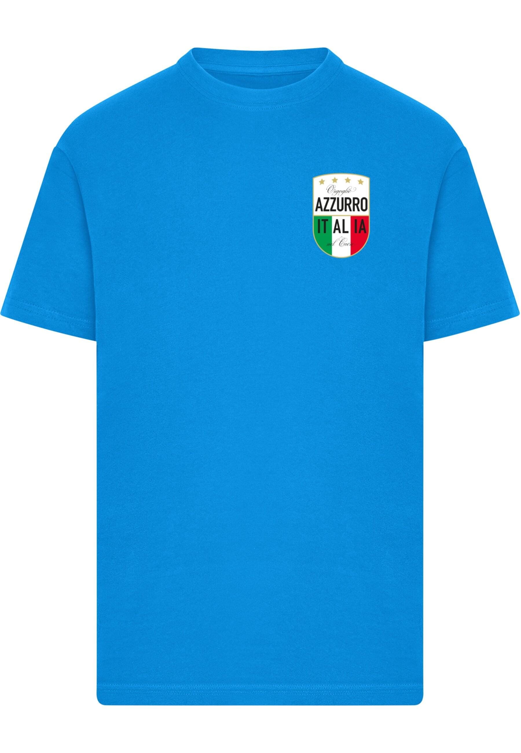 MisterTee T-Shirt "MisterTee Azurro Italia Crest Tee" 1 Stk. tlg. günstig online kaufen