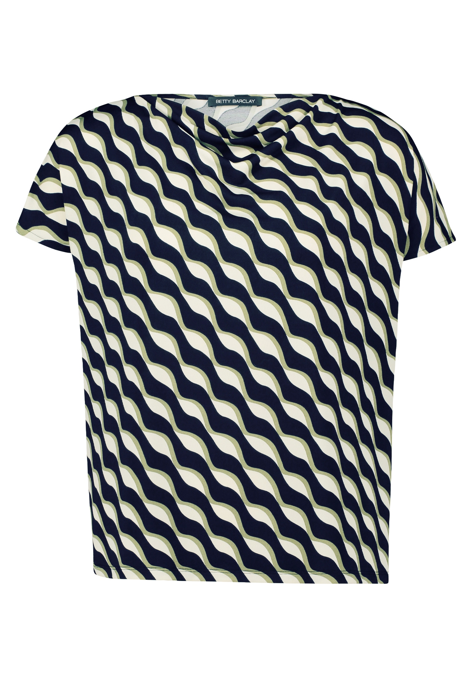 Betty Barclay Kurzarmshirt »Damen mit Wasserfallausschnitt« 1 Stk.