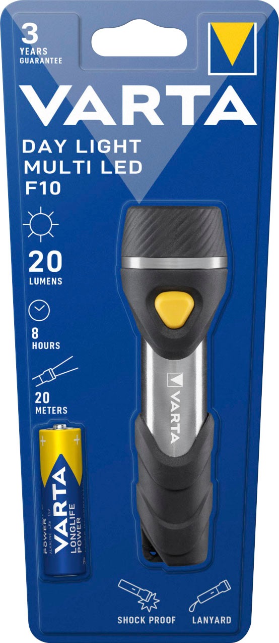 VARTA Taschenlampe »VARTA Day Light Multi LED F10 Taschenlampe mit 5 LEDs«