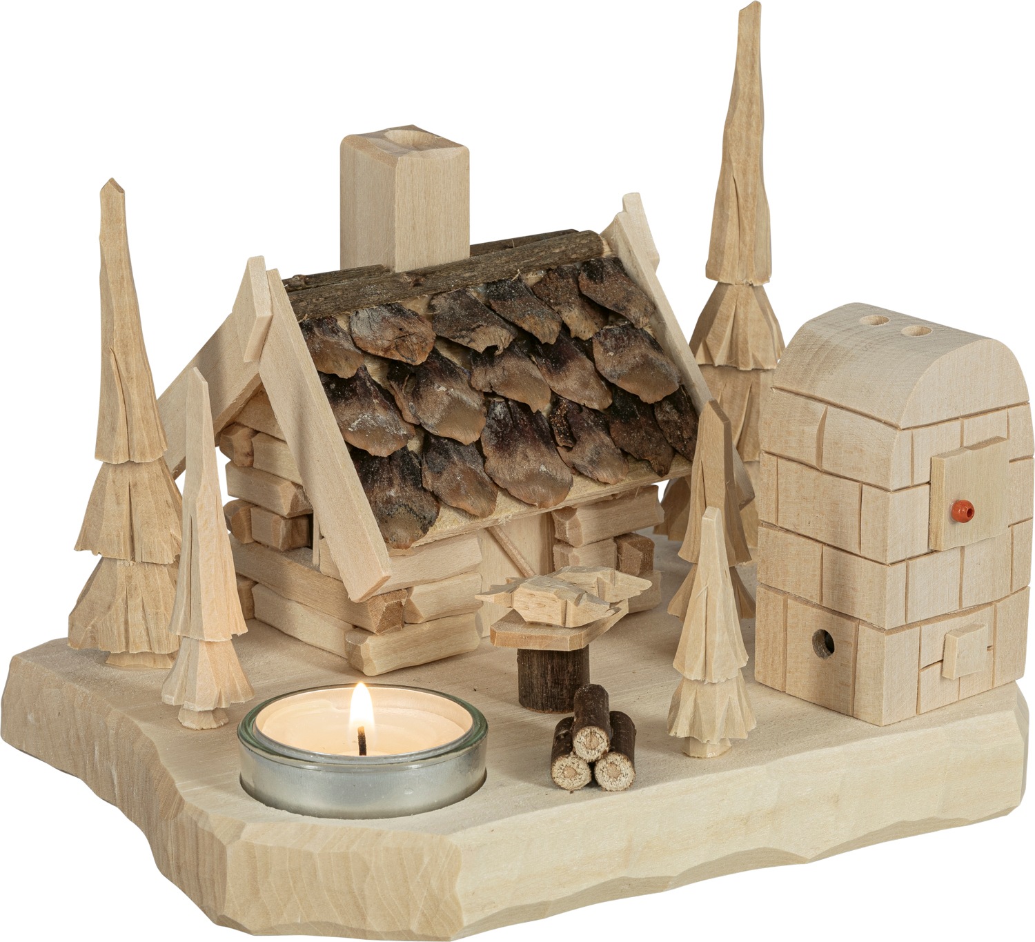 SAICO Original Räuchermännchen "Räucher-Waldhaus, Fischräucherei, für 1 Tee günstig online kaufen