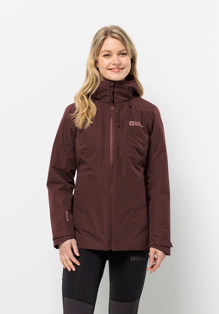 Jack Wolfskin 3-in-1-Funktionsjacke »BERGLAND 3IN1 JKT W«, mit Kapuze