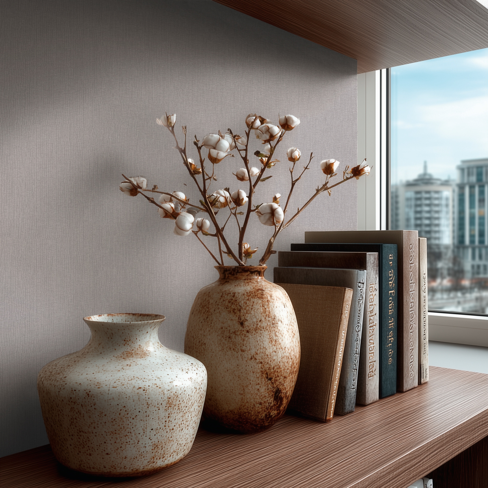 living walls Vliestapete »Vibes & Styles Pure Linen Vliestapete« uni leicht strukturiert Dezente Struktur mit feiner Textiloptik und zeitlos eleganter Wirkung