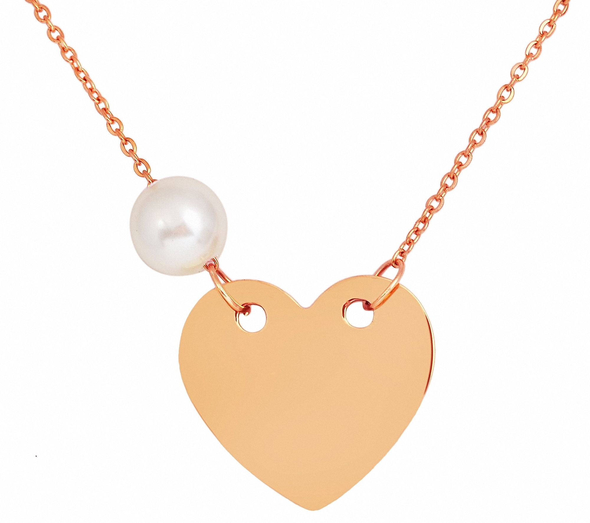 Adelia´s Kunst bestellen Perle« »Anhänger Edelstahl für | mit aus BAUR Kettenanhänger Herz