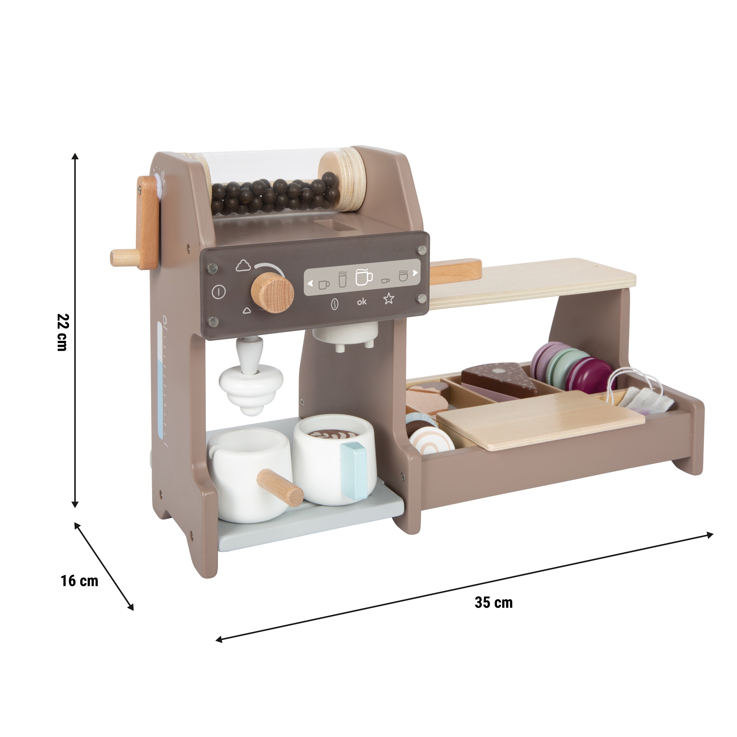 Small Foot Spielküche »Barista Café-Set, 35x16x22 cm«
