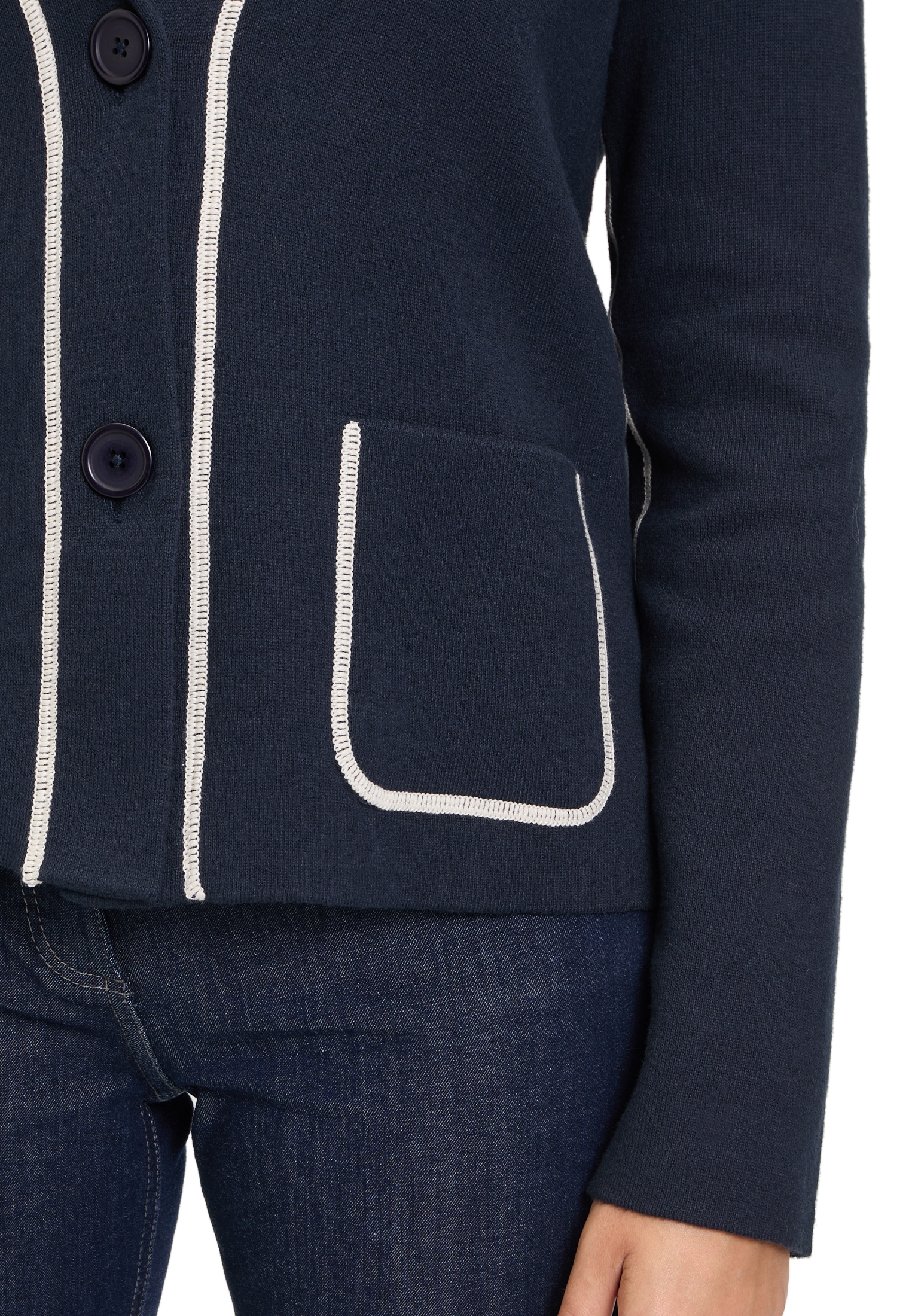 Betty Barclay Strickjacke »Betty Barclay Damen Strick-Cardigan langarm«, Kragen