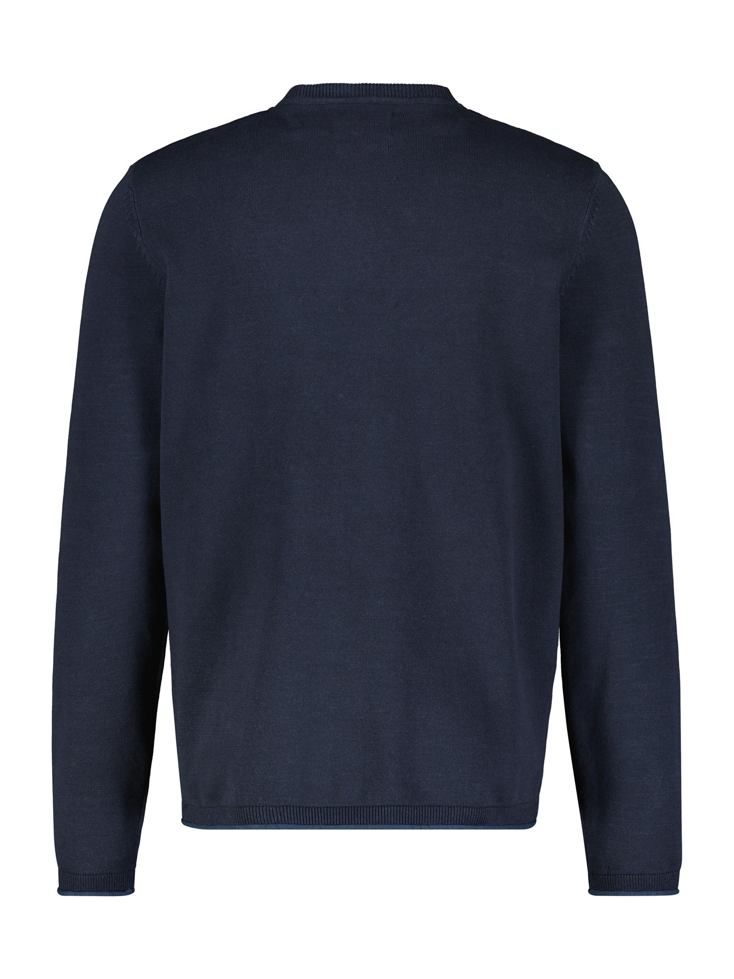 LERROS Strickpullover »LERROS Rundhalspullover, Flachstrick«