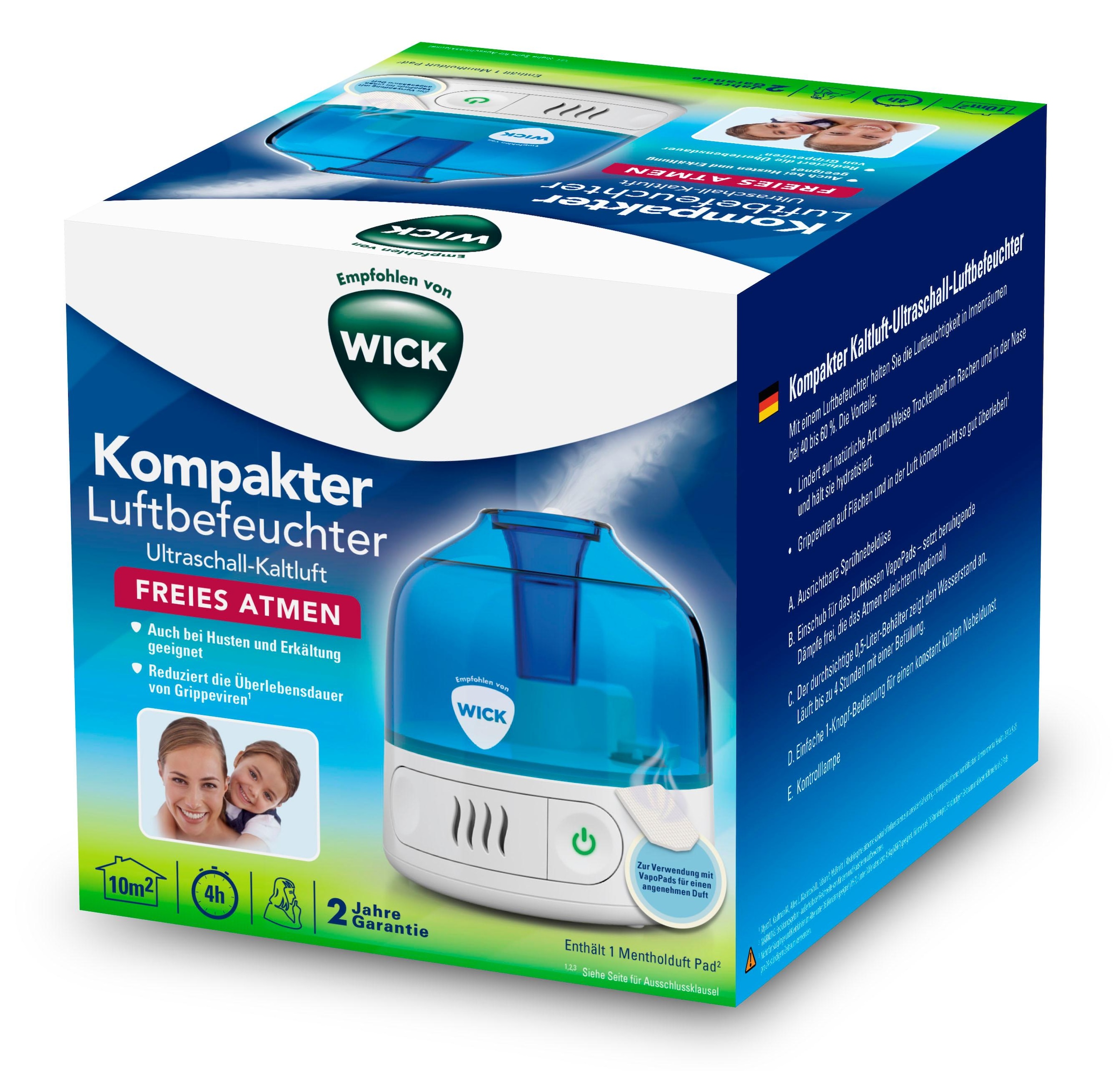 WICK Luftbefeuchter »WUL505«, 0,5 l Wassertank, kompakter Luftbefeuchter bestellen | BAUR