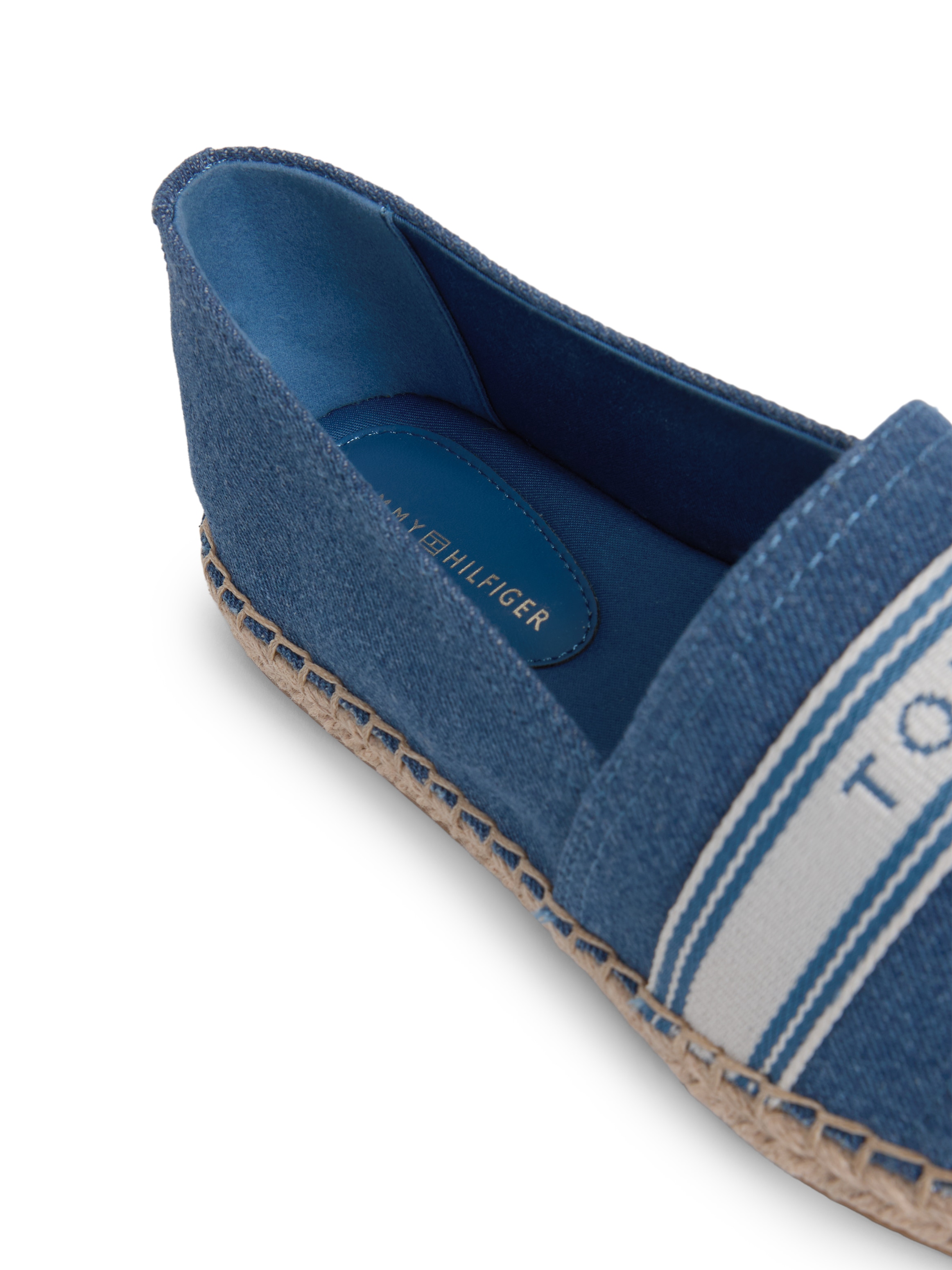 Tommy Hilfiger Espadrille »HILFIGER WEBBING ESPADRILLE«  Halbschuh, Schlupfschuh, Sommerschuh mit Logoschriftzug