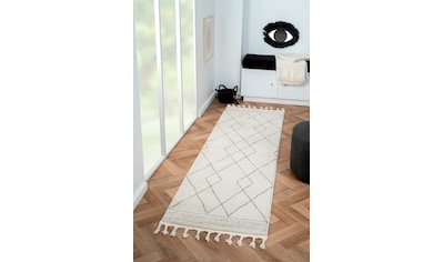 Hochflor-Läufer »Moroccan Design Dark«, rechteckig