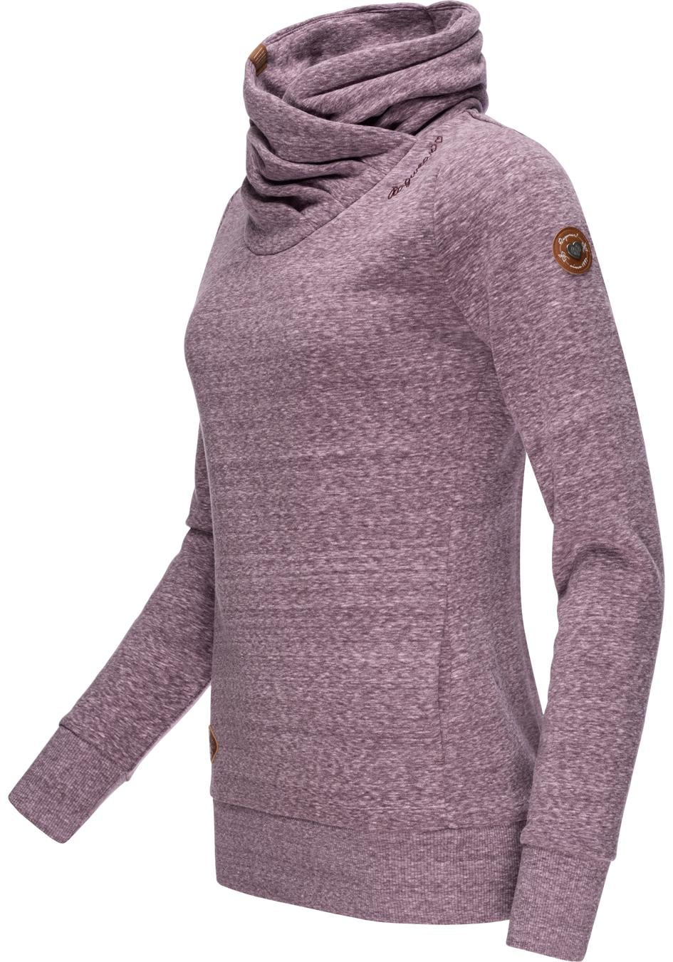 Ragwear Sweatshirt »Anabelka Intl.«, weicher Damen Sweater mit Kaminkragen