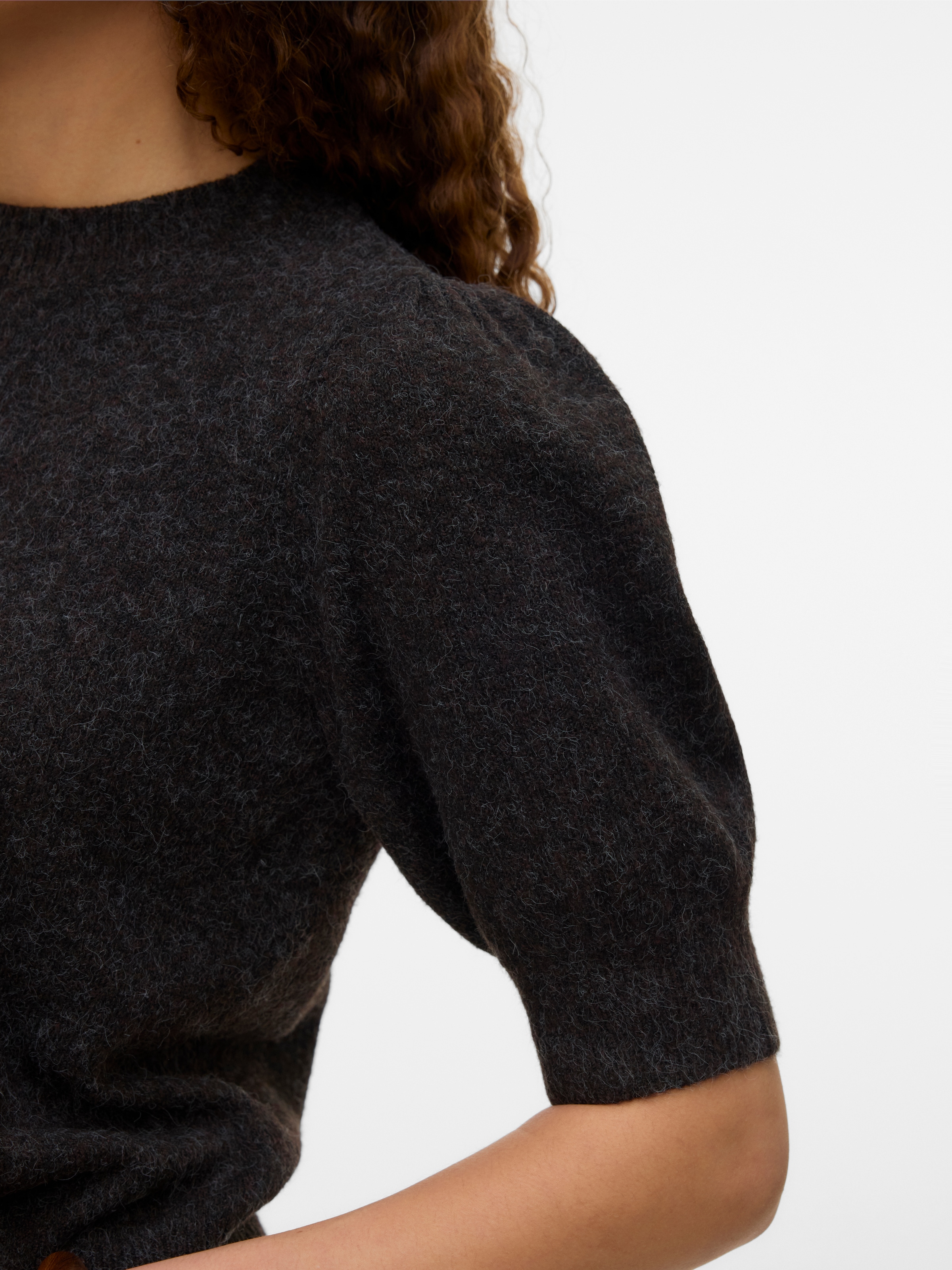 Vero Moda Strickpullover »VMDOFFY 2/4 O-NECK PULLOVER GA NOOS«, mit leichten Puffärmeln