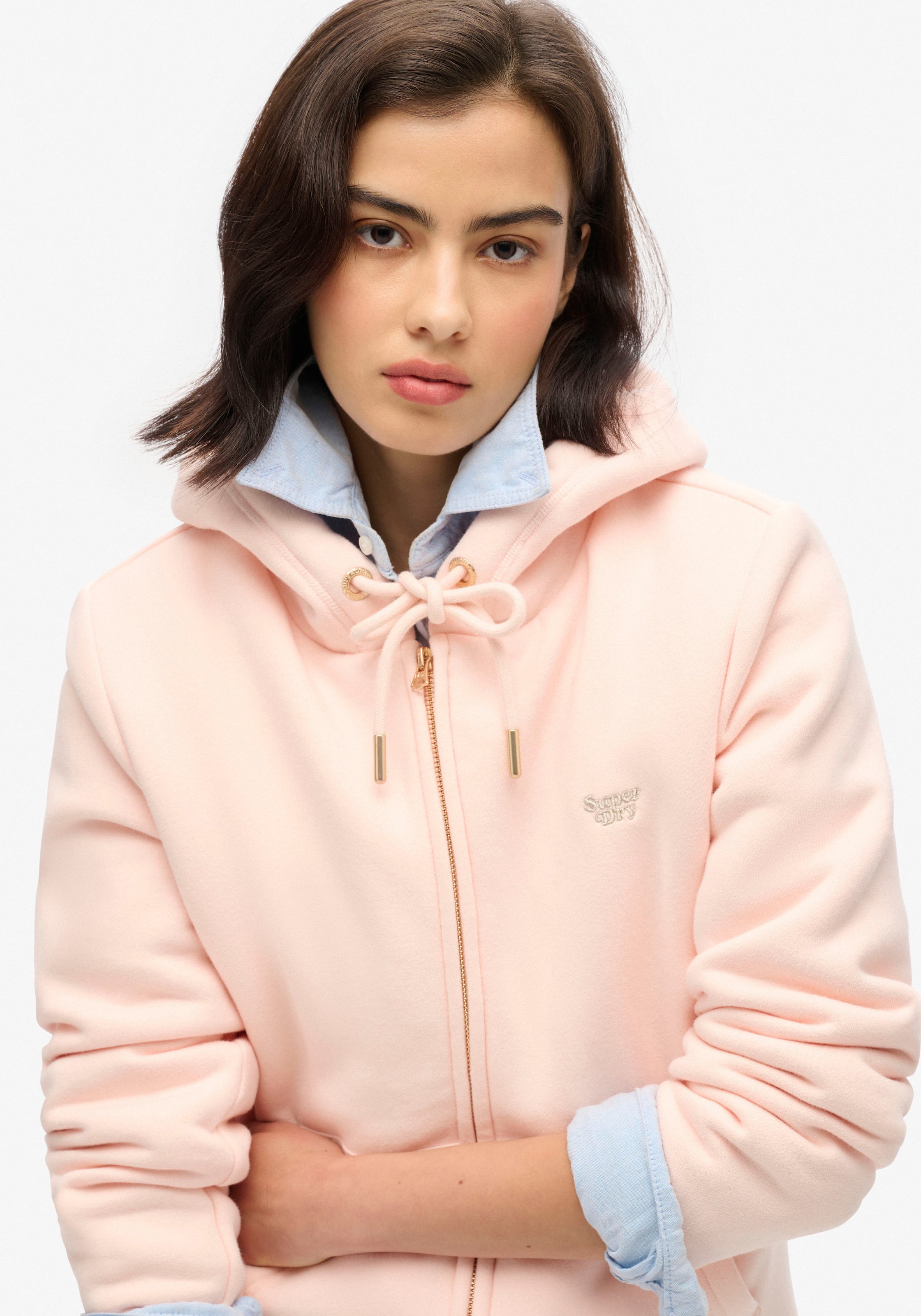 Superdry Kapuzensweatjacke »ESSENTIAL BORG LINED ZIP HOOD«