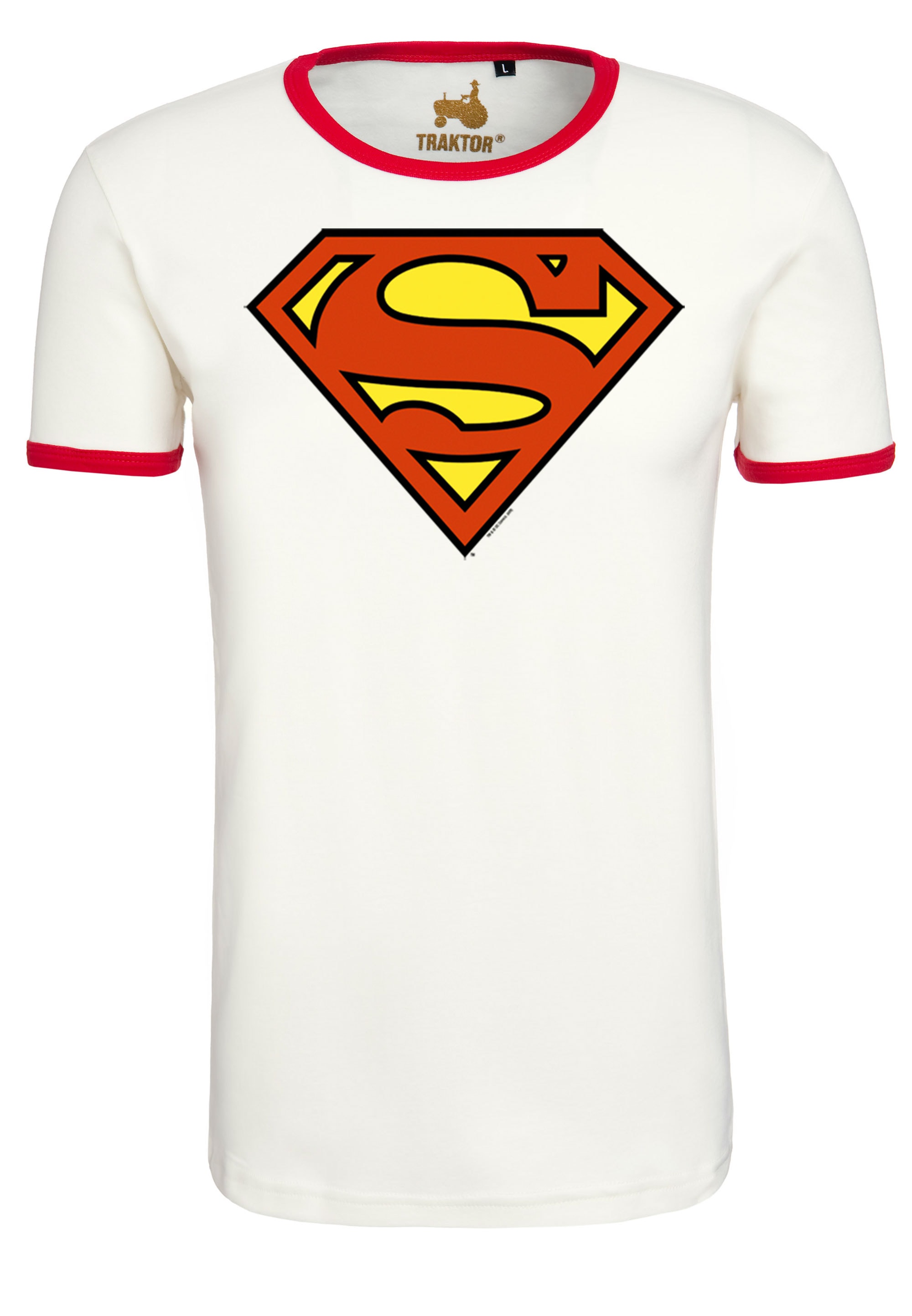 mit | T-Shirt Superhelden-Print ▷ BAUR kaufen »Superman LOGOSHIRT trendigem Logo«,