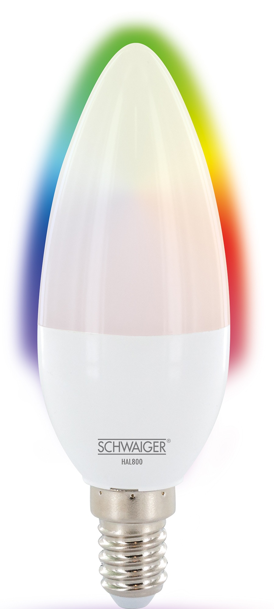Schwaiger Led Lampe E14 Dimmbar Smarte Led Gluhbirne Rgbw Multicolor Lichtsystem Kaufen Baur
