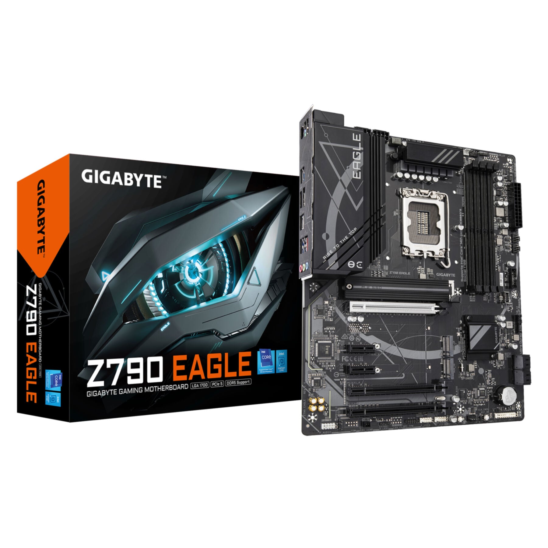 GIGABYTE Mainboard "Z790 EAGLE Motherboard - Unterstützt 14. Generation Intel Core CPUs, 1", B:28cm H:8,2cm T:34cmohne farbbezeichnung, Mainboards