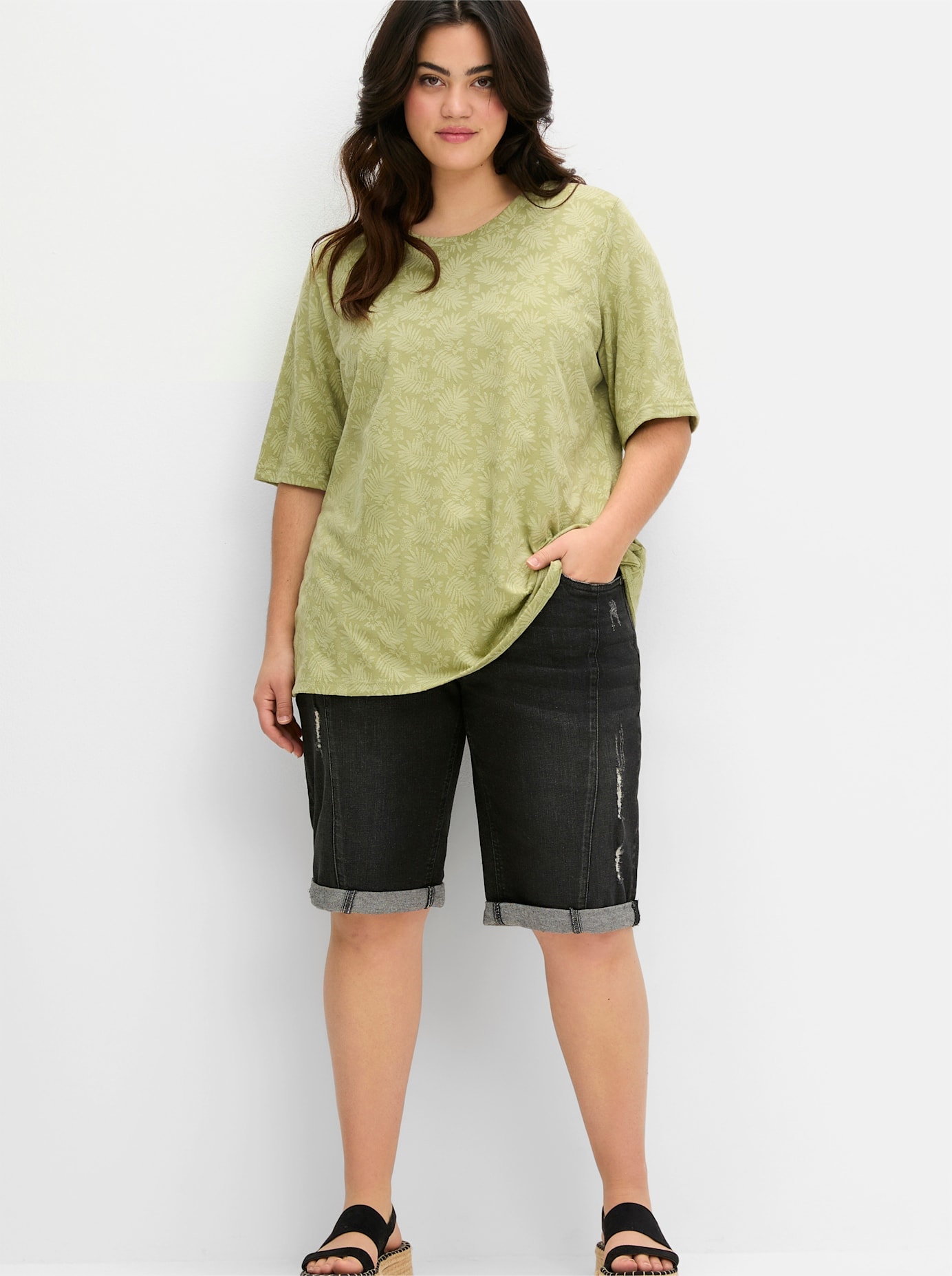 Sheego T-Shirt »T-Shirt«, (1 tlg.)