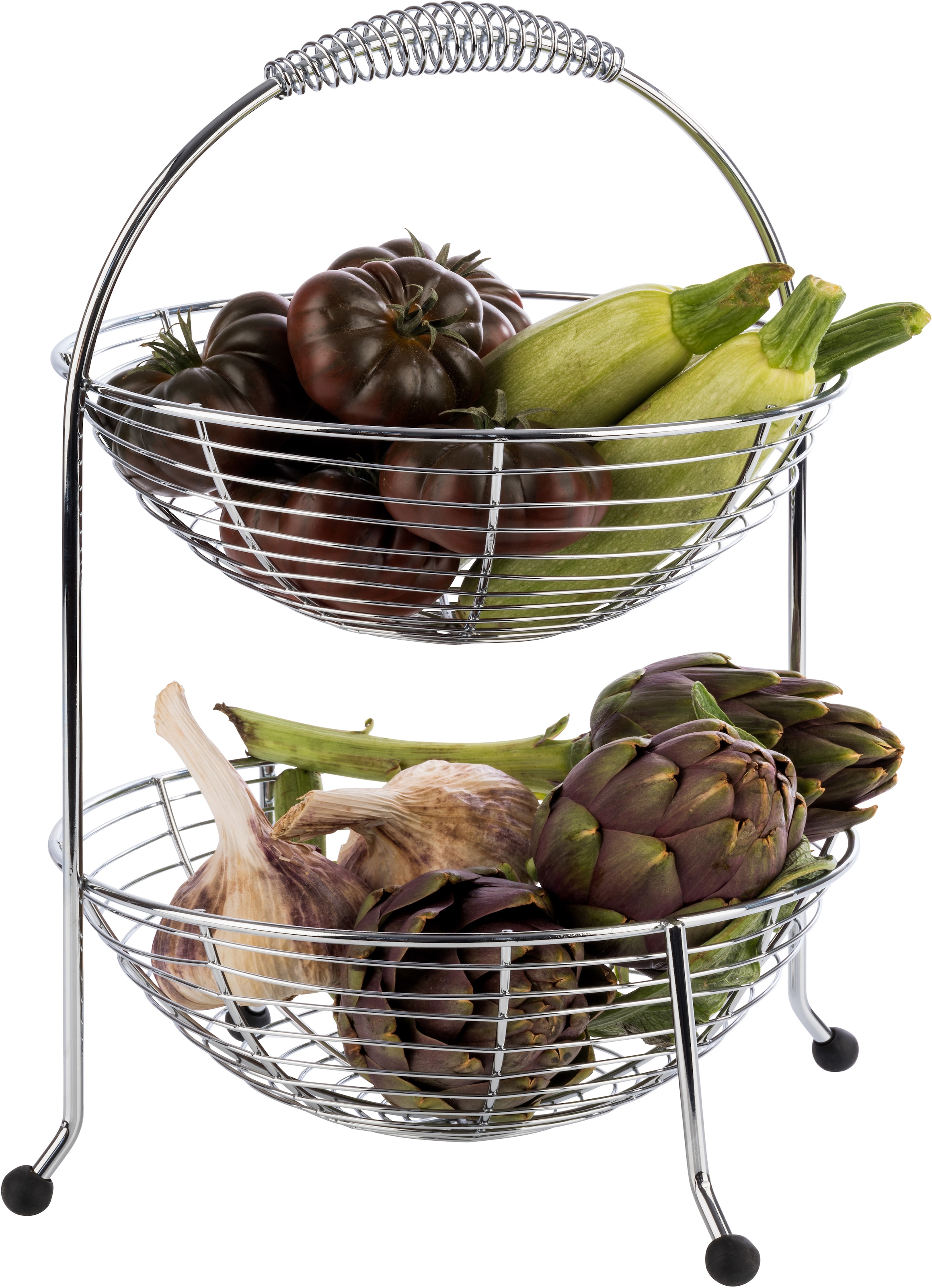 APS Etagere »Obst-Etagere«, Antirutsch-Füßchen sorgen für sicheren Stand, 2-stufig