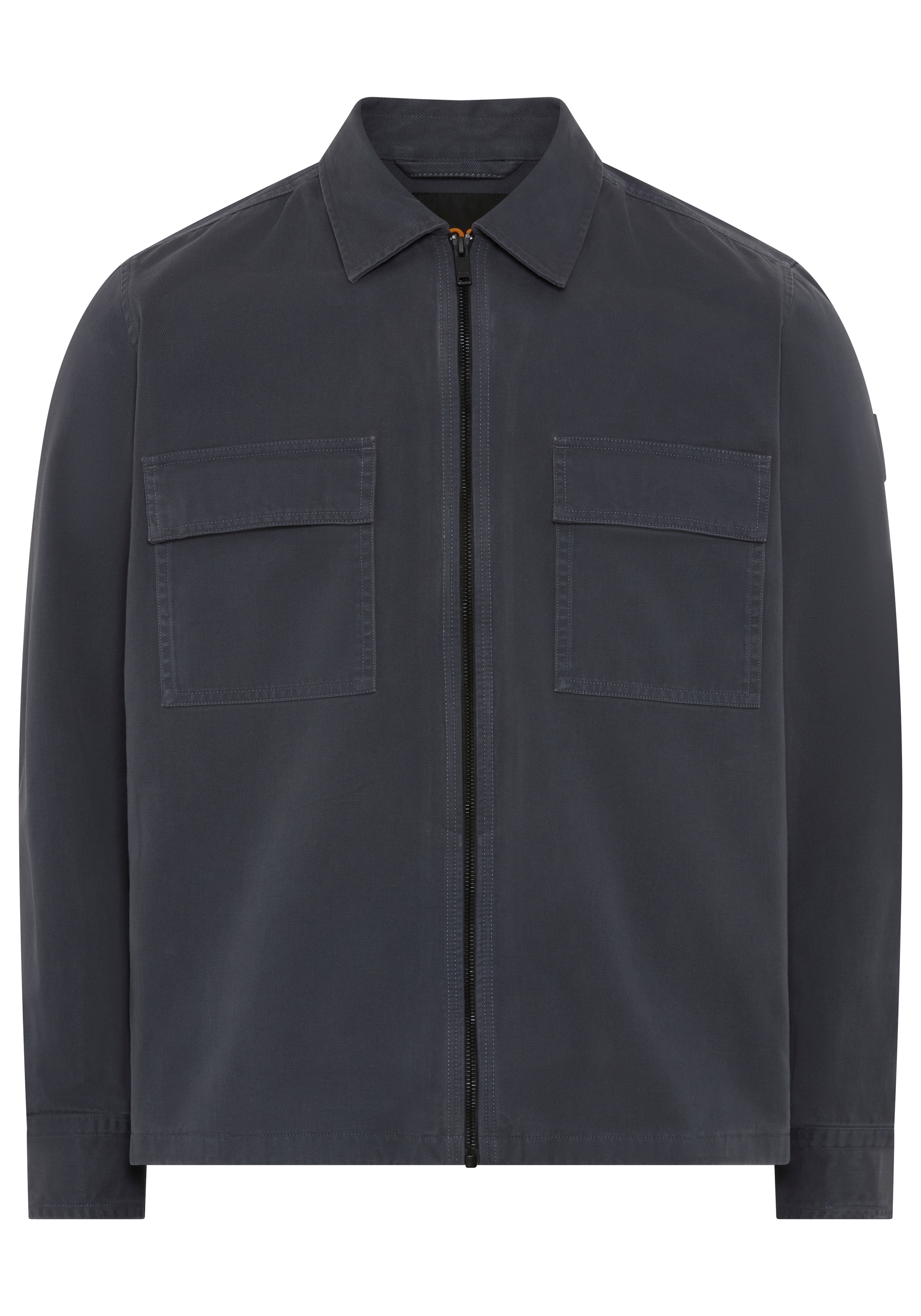 BOSS ORANGE Langarmhemd "Lorum" Overshirt, Reißverschluss, Oversize Fit