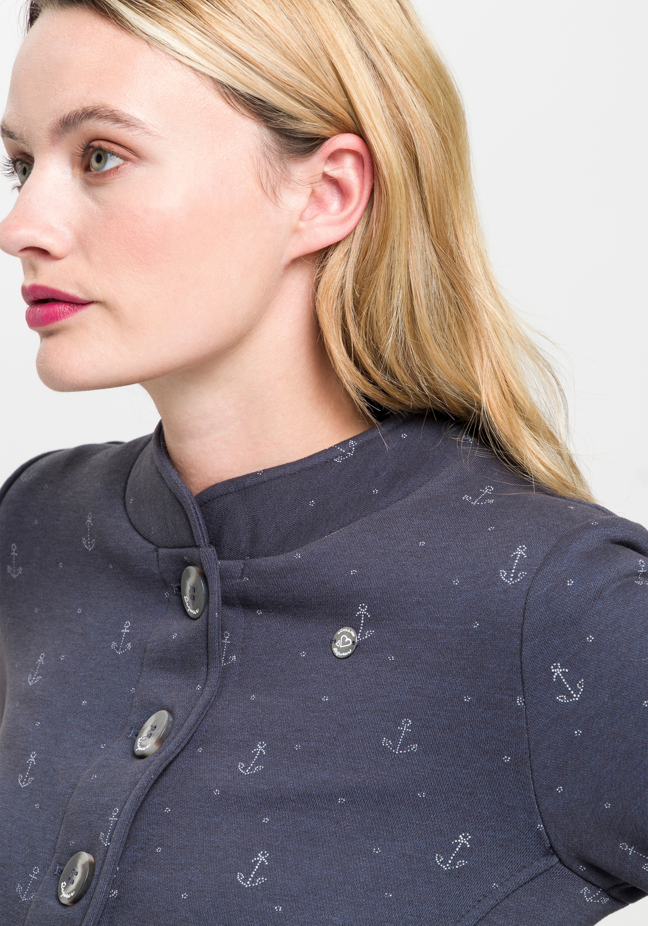 | O«, mit Kontrast-Details kaufen Sweat-Blazer Sweatjacke »AVALINA online maritimer BAUR Ragwear