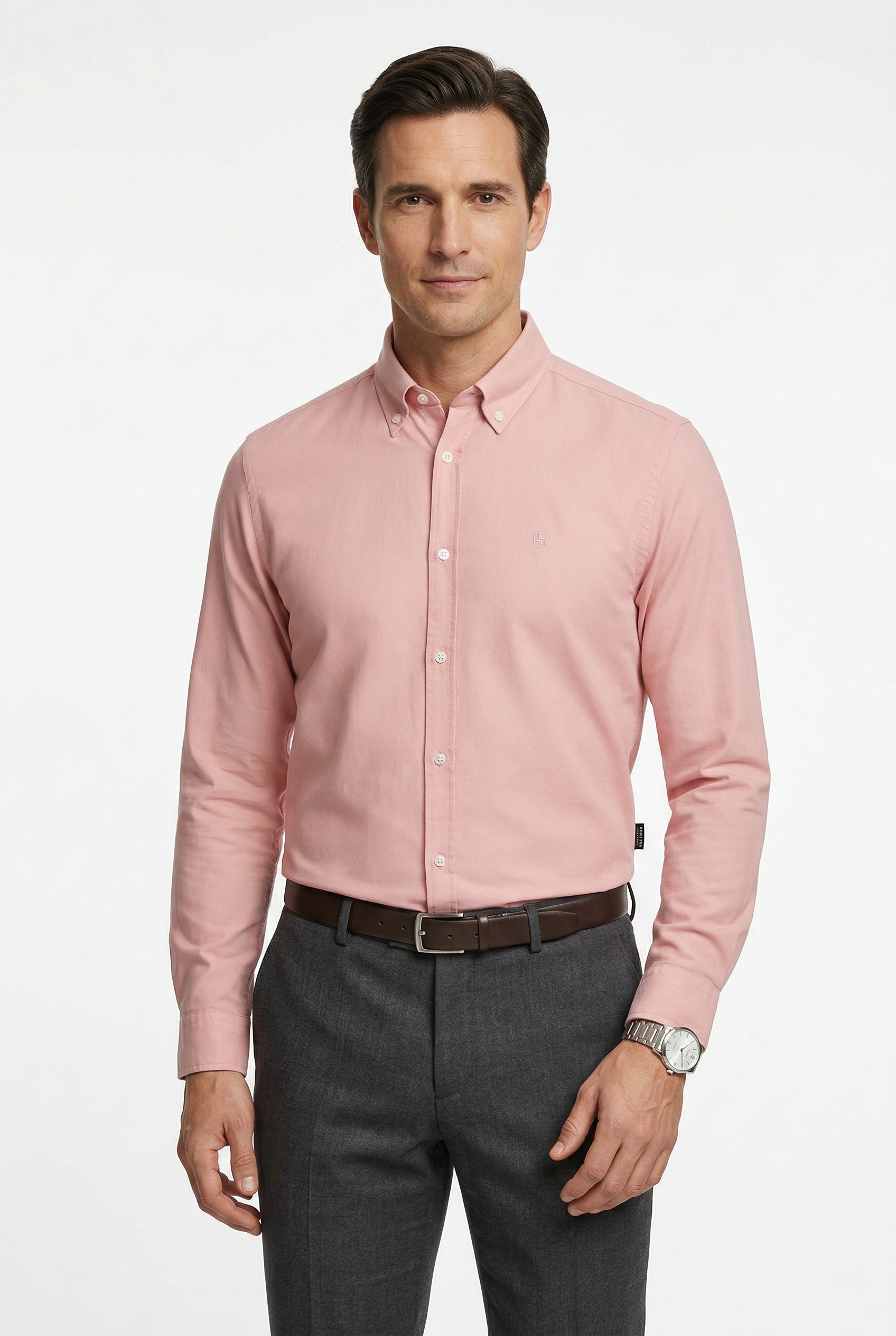 BOSS "ROAN" Langarm, Button-Down-Kragen, slim fit