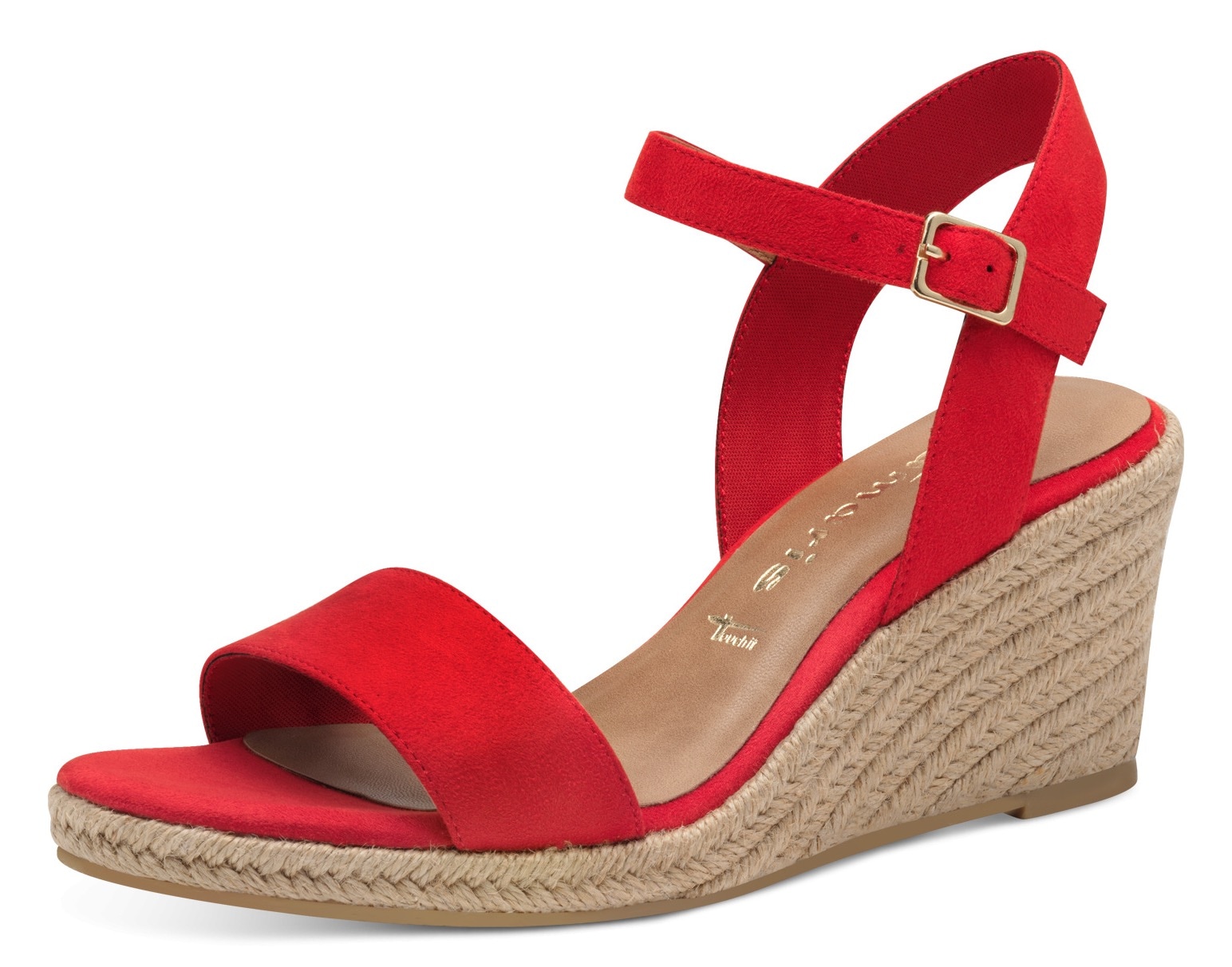 Tamaris Keilsandalette, Sommerschuh, Sandale, Keilabsatz, mit verstellbarem Riemchen