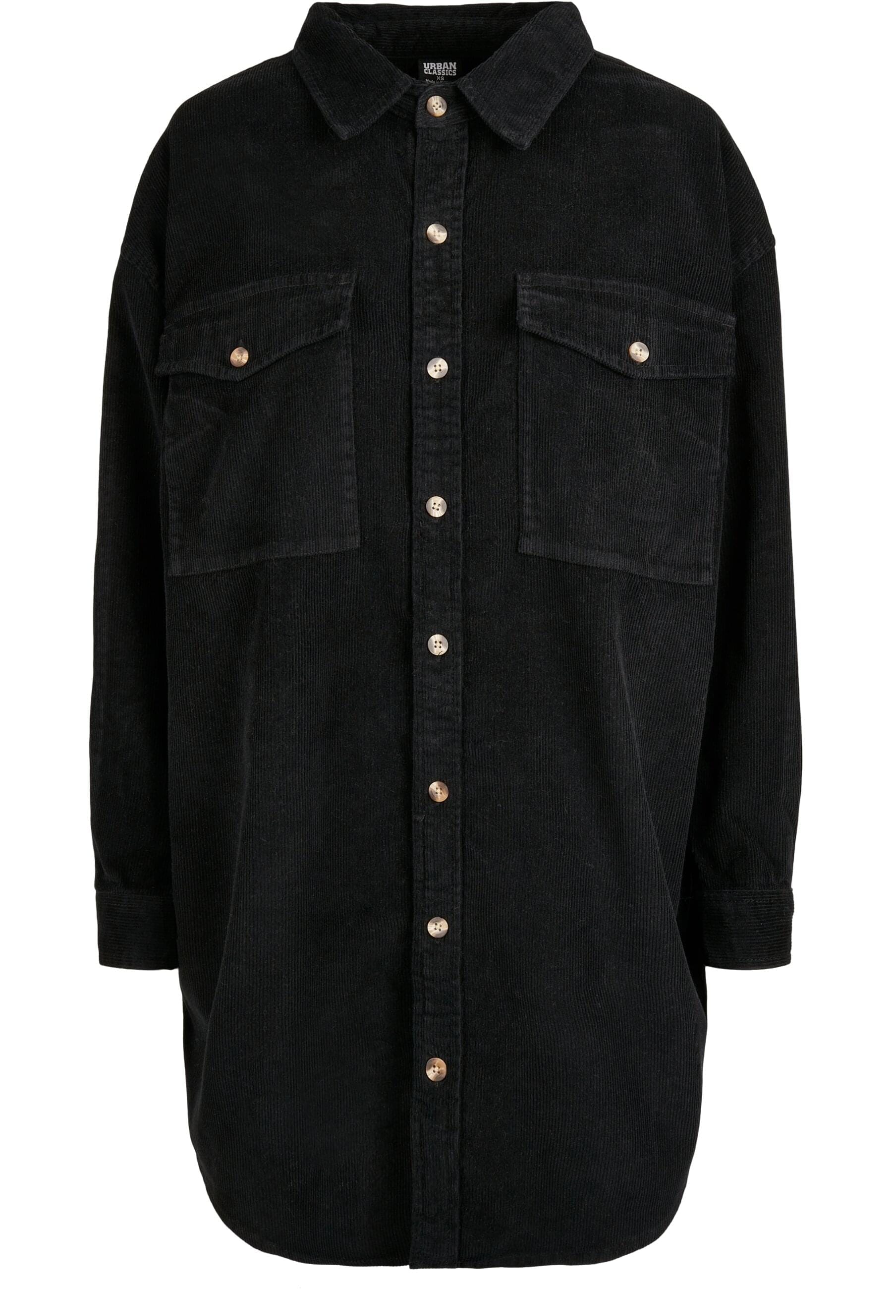 Hemdbluse »Urban Classics Damen Ladies Long Corduroy Overshirt«