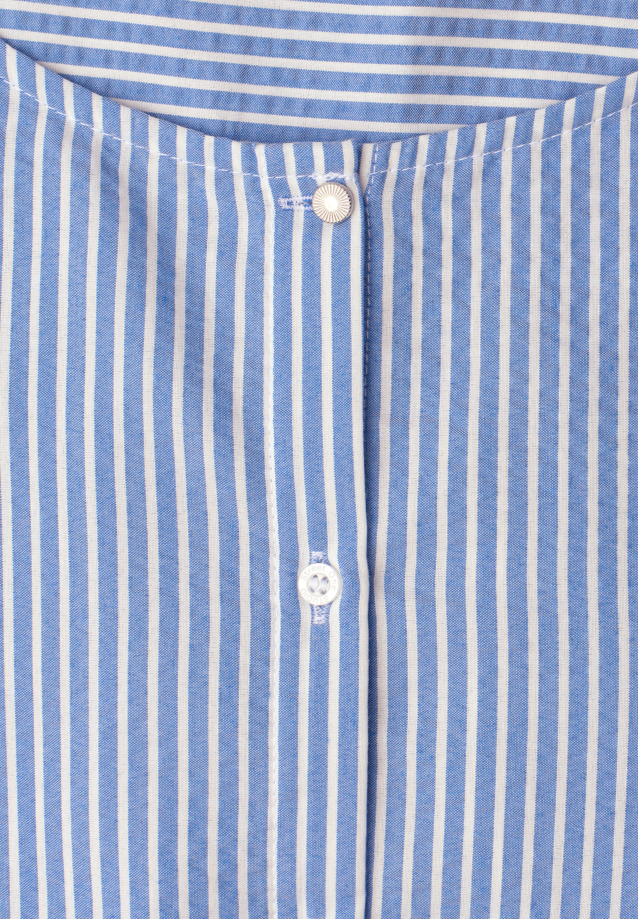 STREET ONE STUDIO Carmenbluse im Seersucker-Style mit Streifen