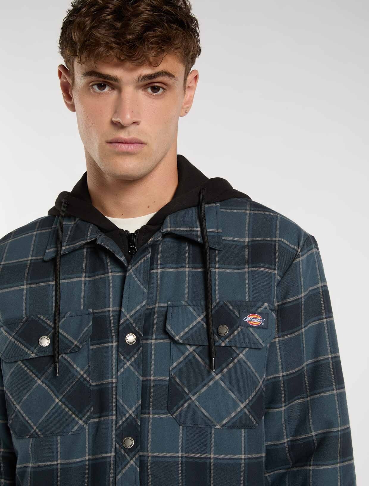 Dickies Funktionshemd »Dickies Workwear Hemden FLEECE HOODED FLANNEL SHIRT JACK RELAXED«