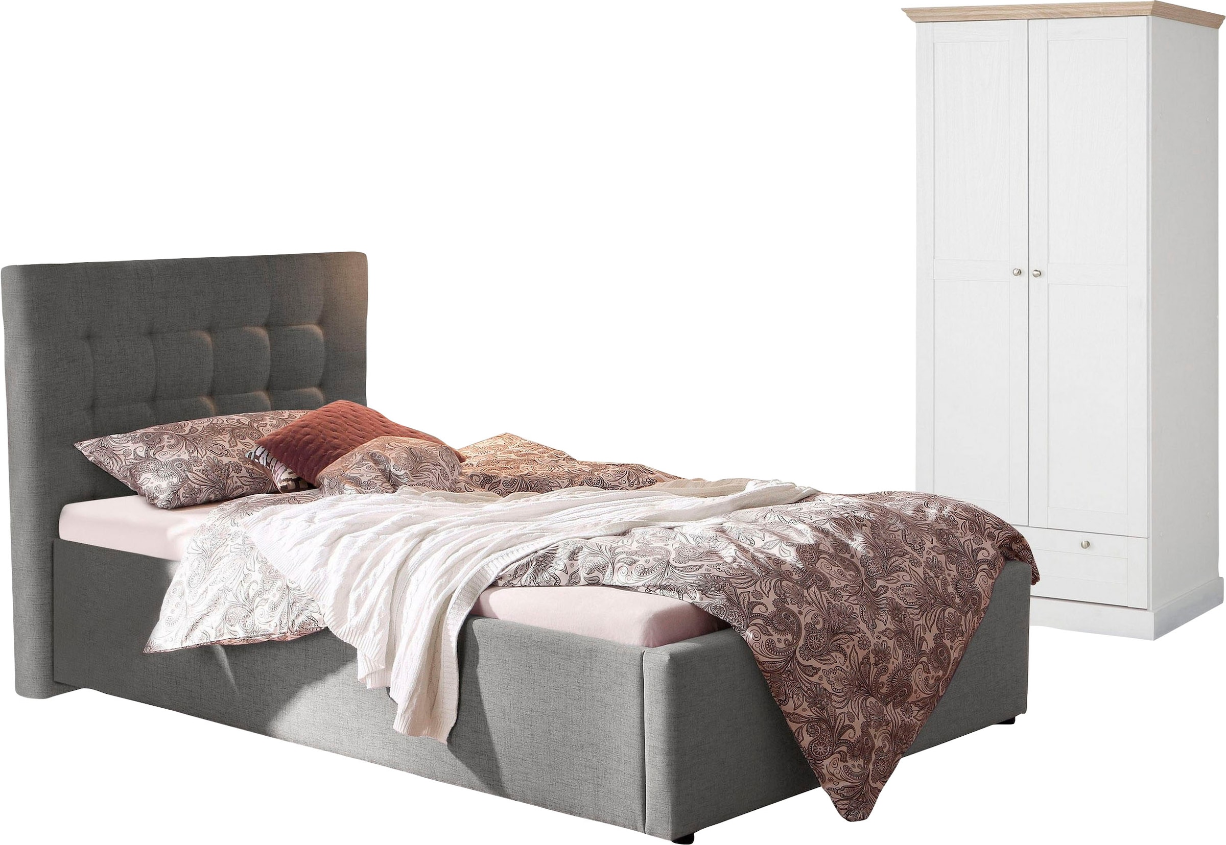 OTTO home Jugendzimmer-Set "Hamar-Binz" Set, 2 Stk. tlg. Polsterbett und Kl günstig online kaufen