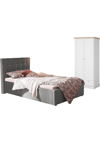 Jugendzimmer-Set »Hamar-Binz«, (Set, 2 St.), Polsterbett und Kleiderschrank