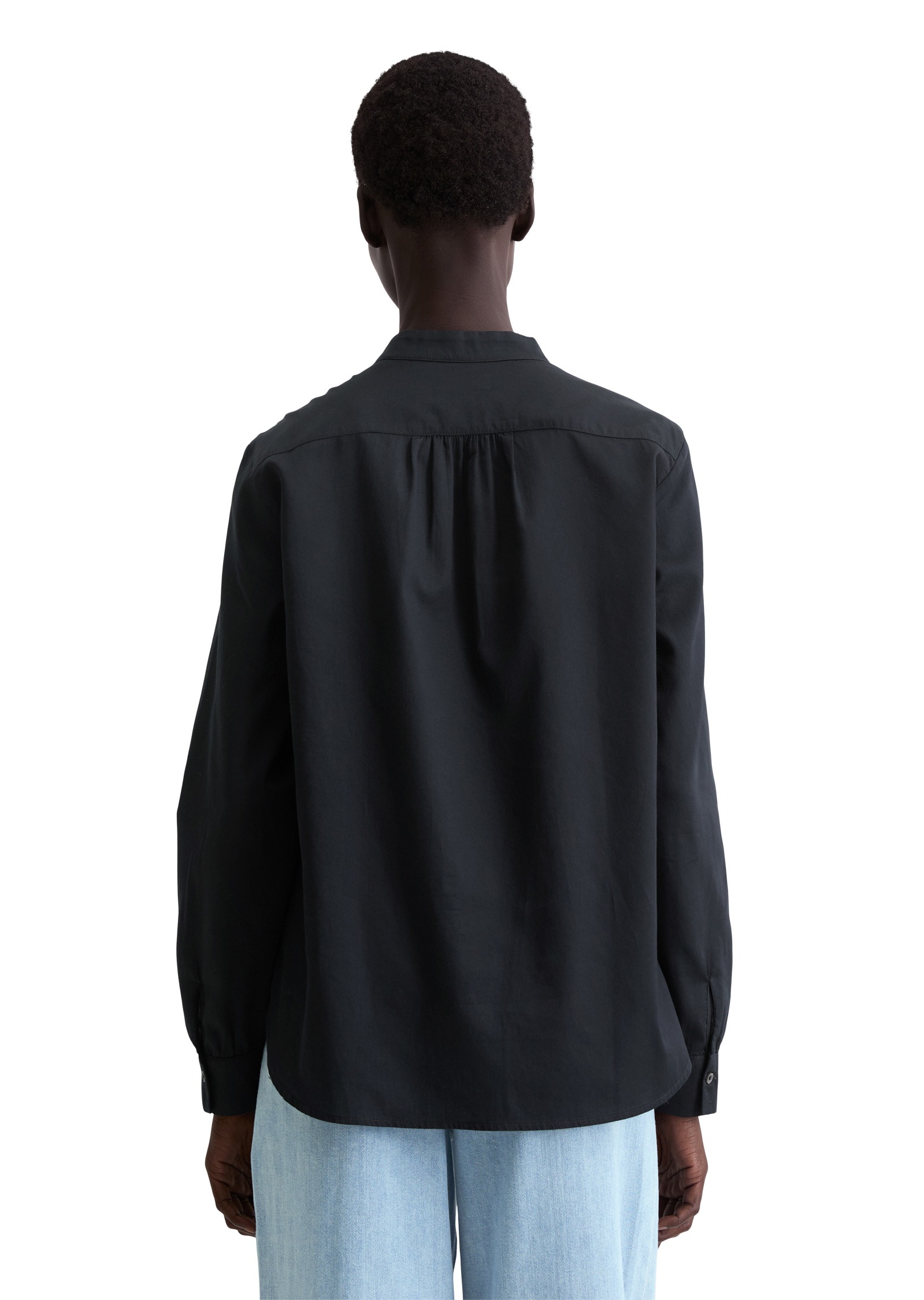 Thumbnail - Marc OPolo Langarmbluse "aus softem Baumwoll-Satin"