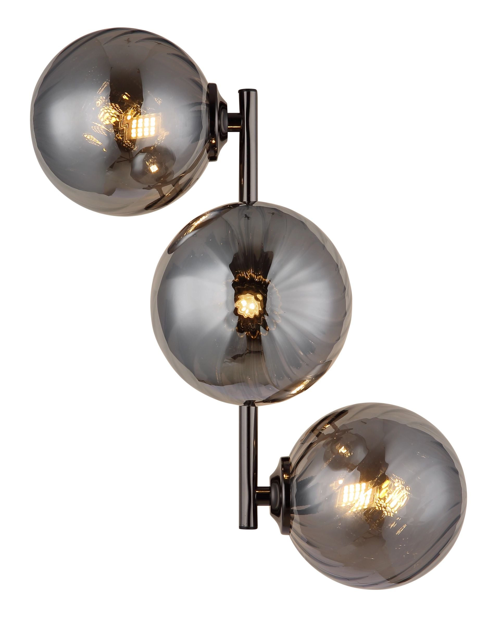 GLOBO LIGHTING LED Wandleuchte »CONOR«, 3 flammig, Leuchtmittel G9 | ohne Leuchtmittel, Glaskugeln