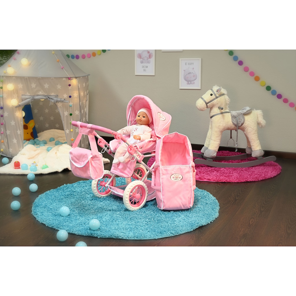 Knorrtoys® Kombi-Puppenwagen »Ruby - Princess White Rose«