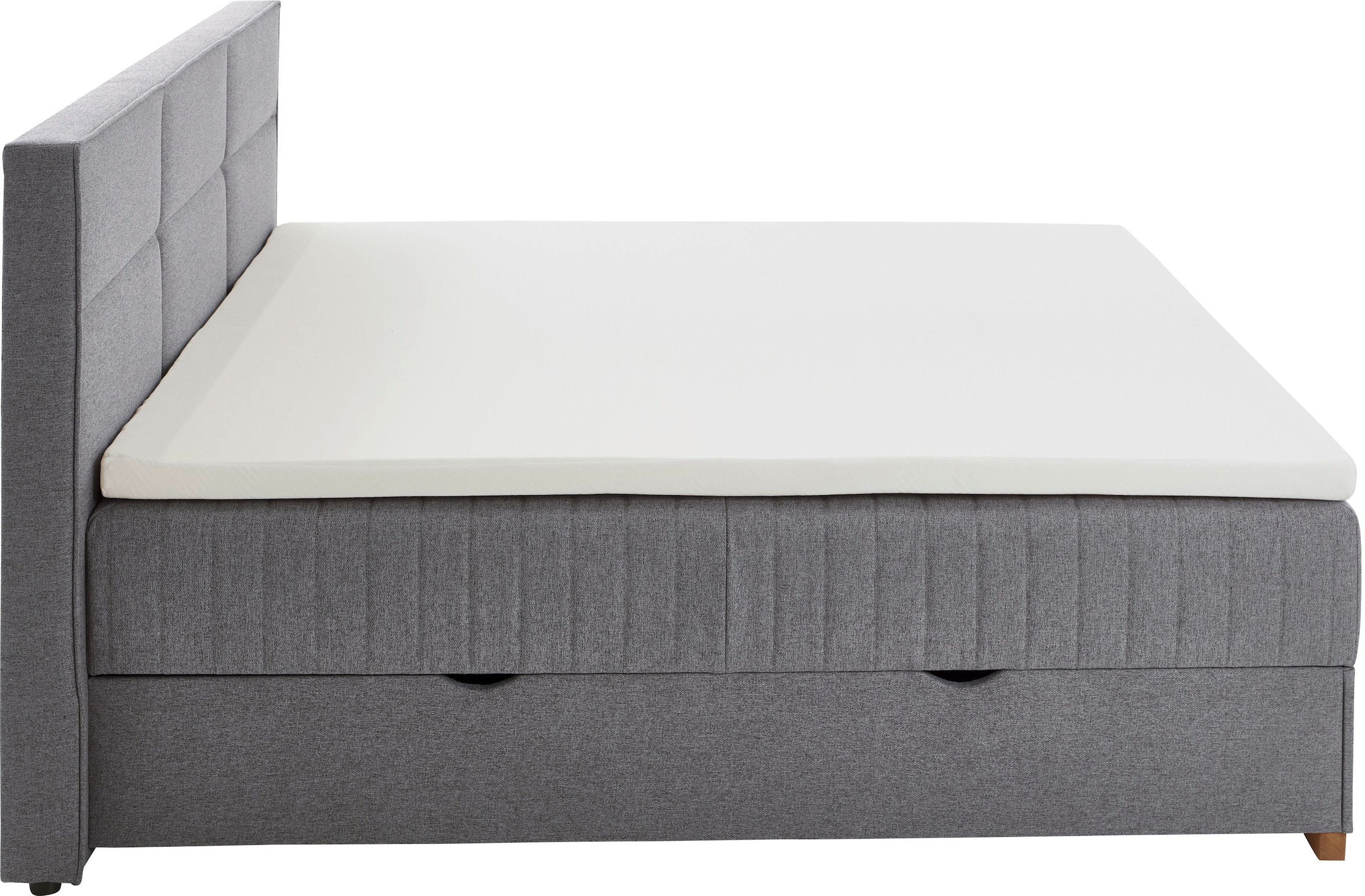 meise.möbel Boxspringbett »Tambo«, inkl. Bettkasten & Topper, erhältlich in 120x200cm oder 180x200cm