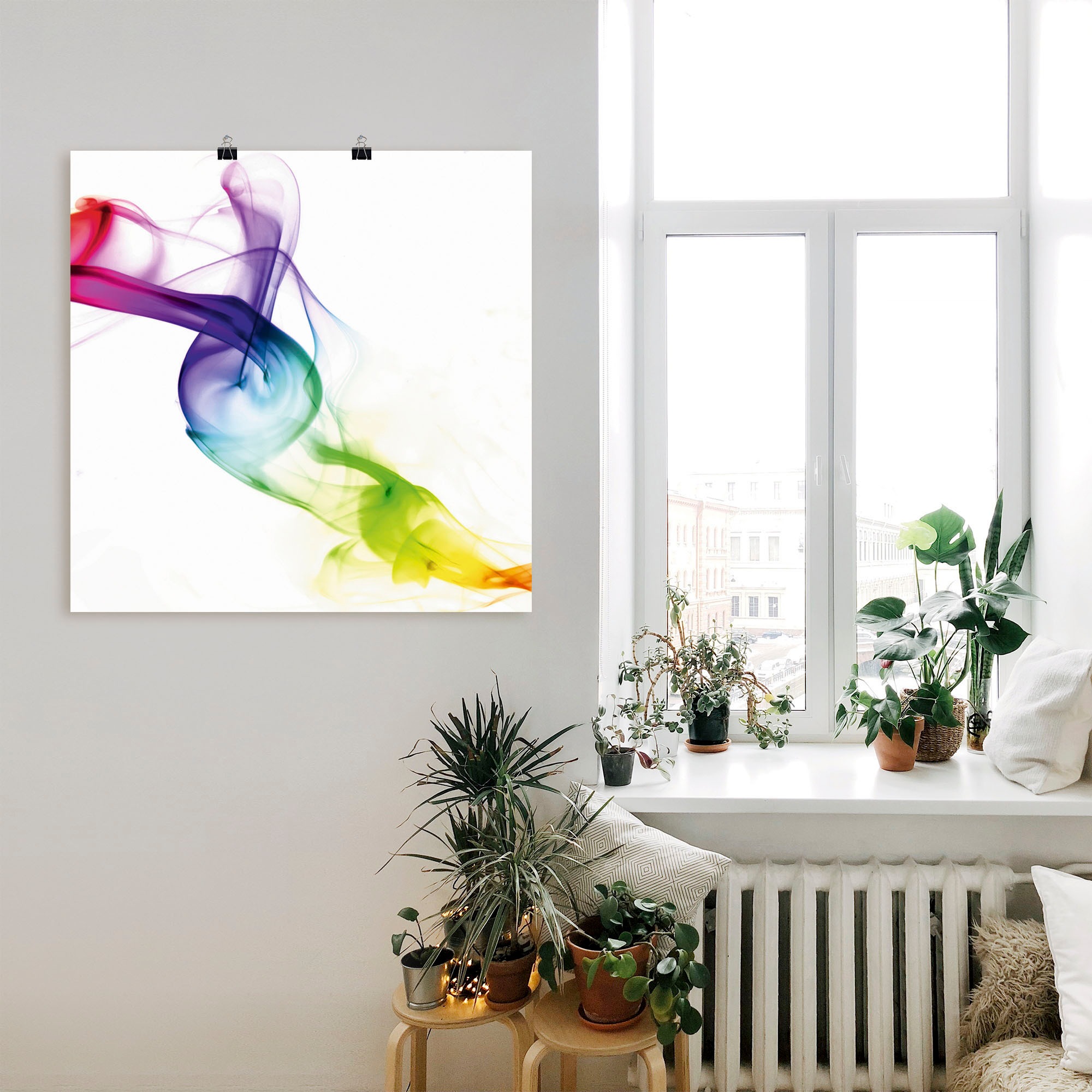 Artland "Rauch - Abstrakt" Gegenstandslos 1 Stk. tlg. als Leinwandbild, Pos günstig online kaufen