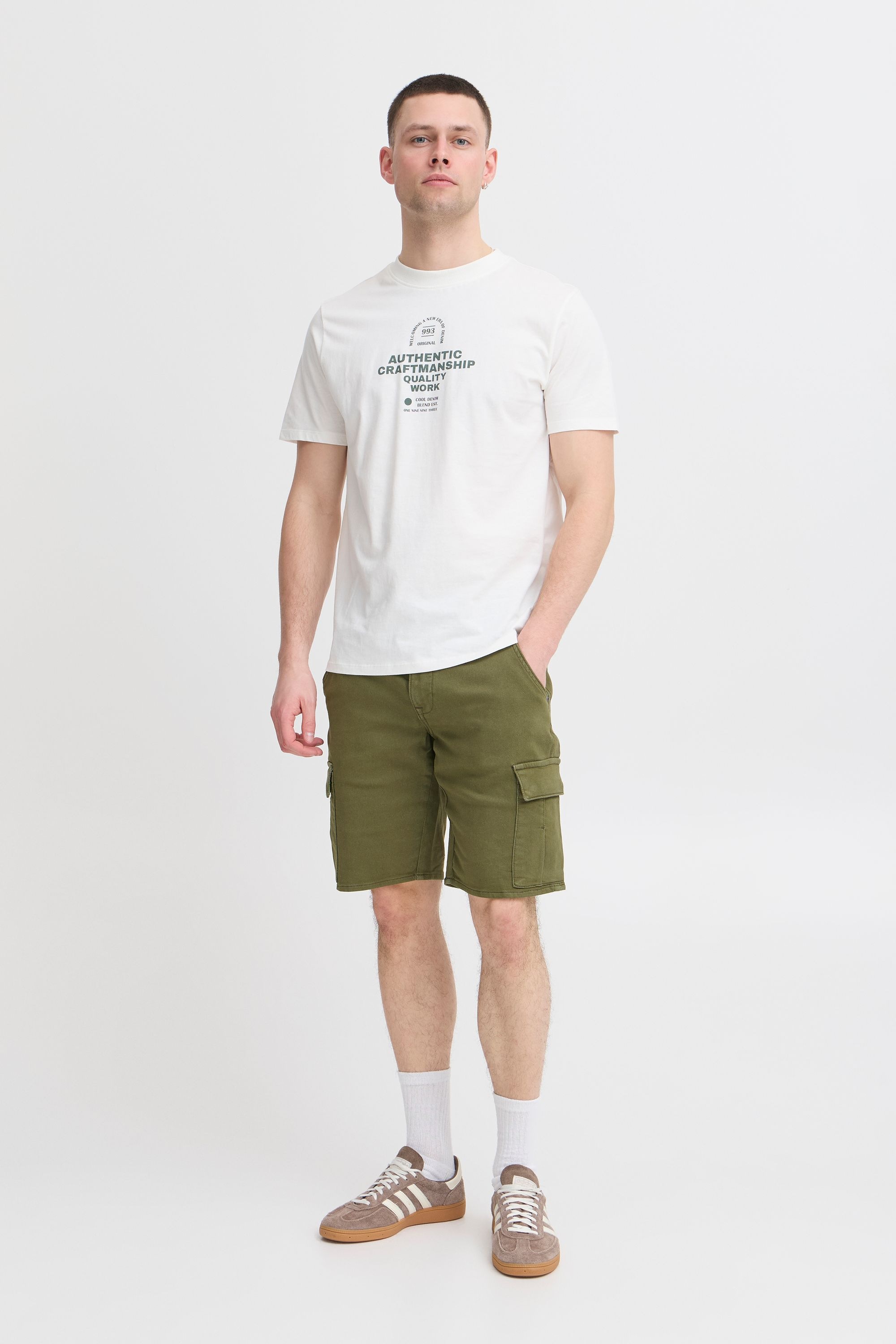 Blend Blizzard Cargoshorts Olive Night M 2