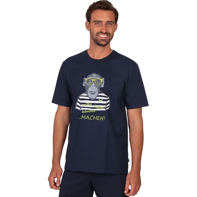 Trigema T-Shirt »TRIGEMA T-Shirt mit großem Affen-Aufdruck« ▷ für | BAUR