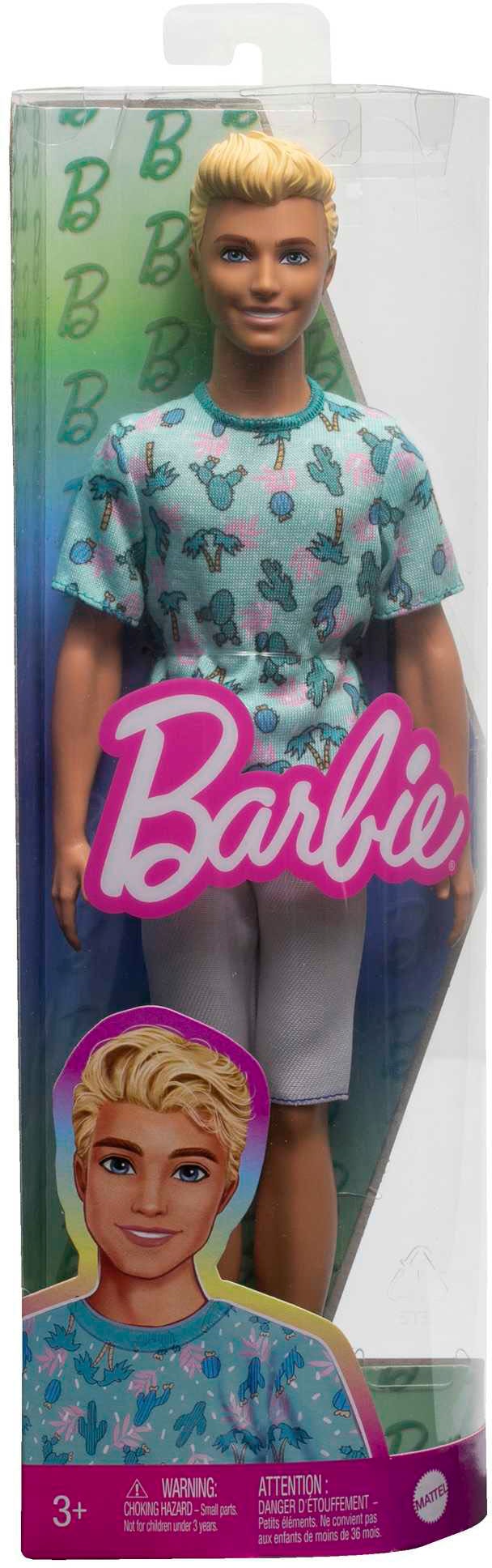 Barbie Anziehpuppe »Fashionistas Ken mit blondem Haar und Kaktus-T-Shirt«