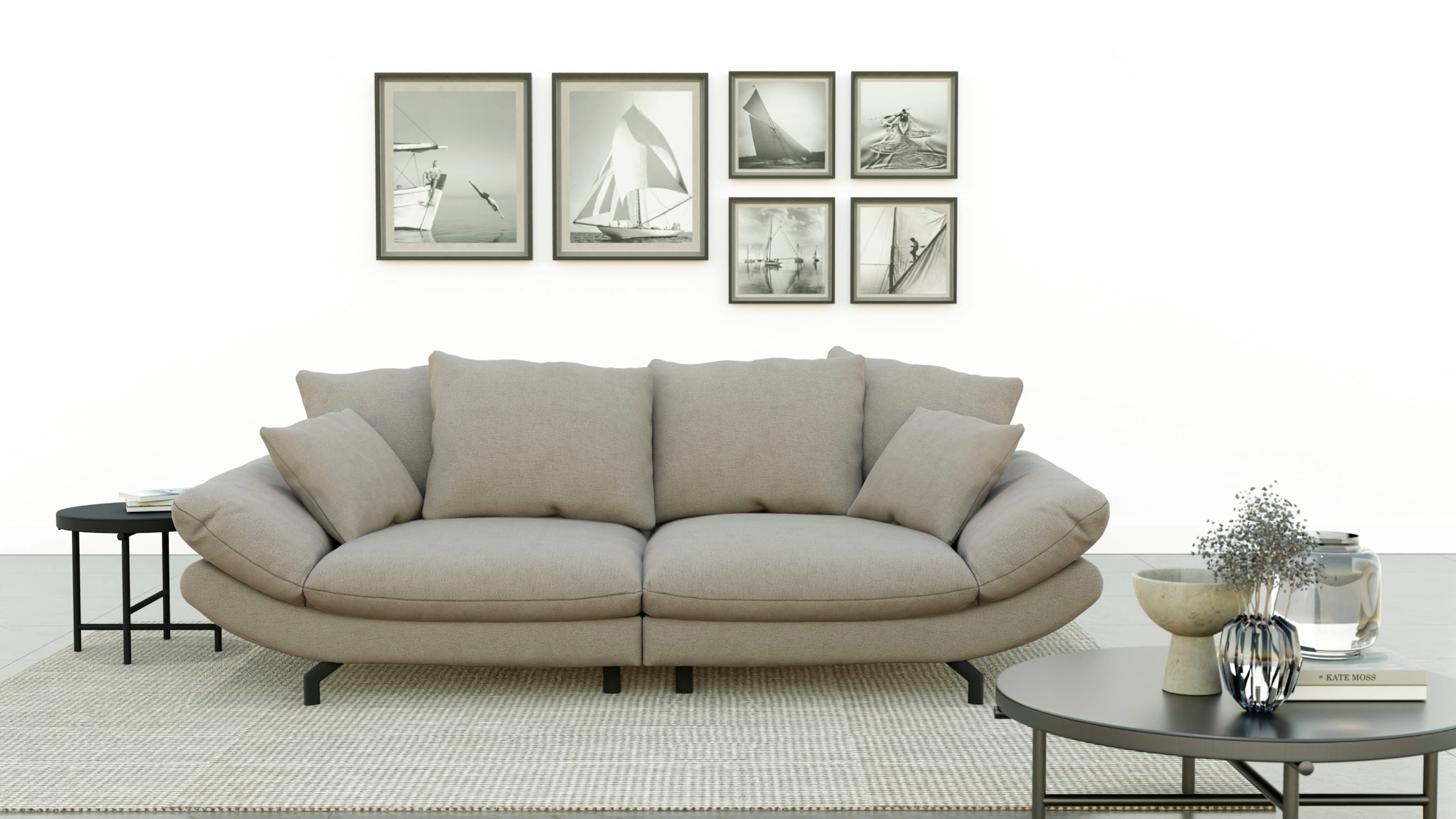 TRENDMANUFAKTUR Big-Sofa "Gizmo, modernes Megasofa zum Wohlfühlen", mit weichem Sitzkomfort und zeitlosem Design