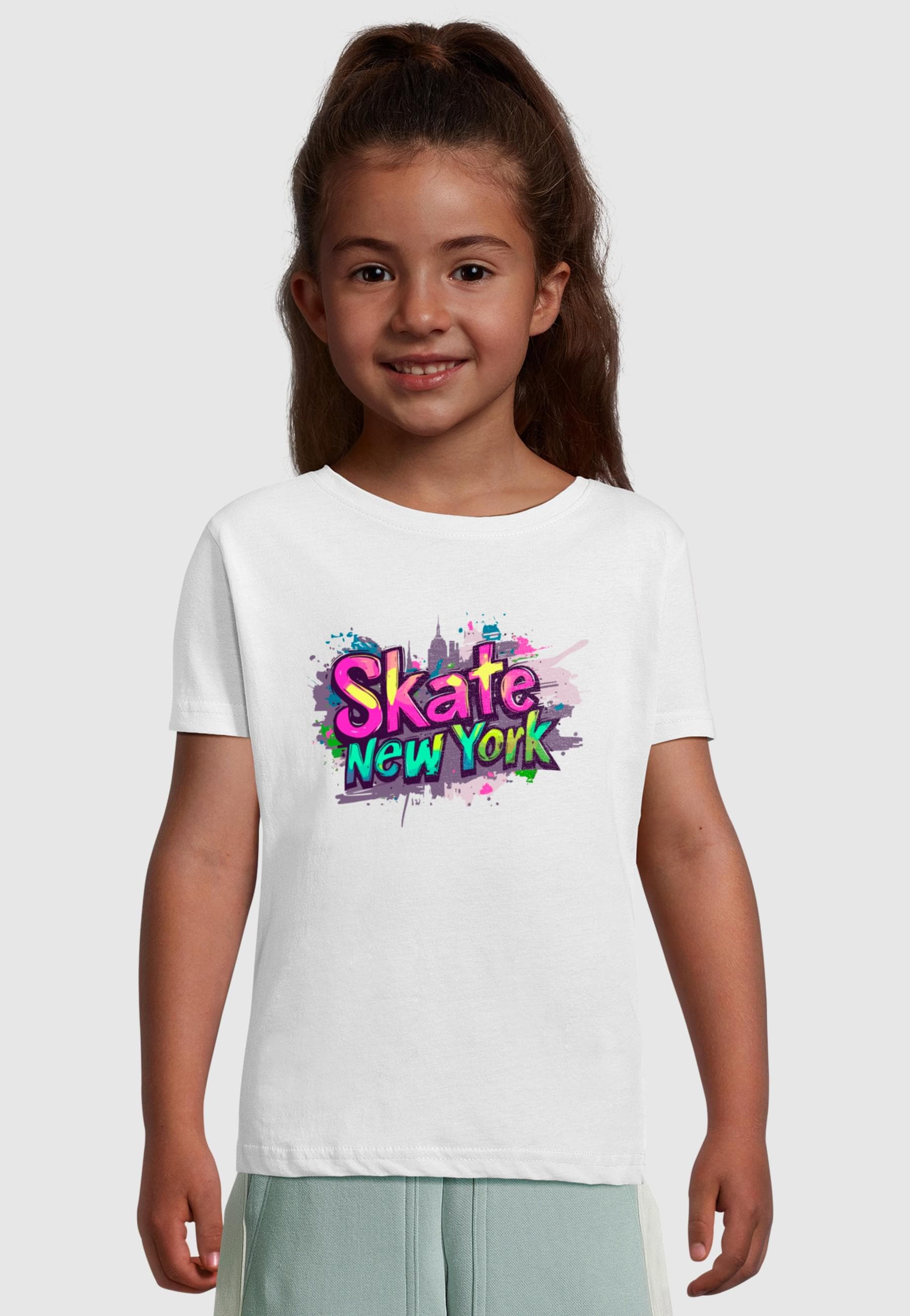 Merchcode T-Shirt »Merchcode Girls Skate New York - T-Shirt«, (1 tlg.)