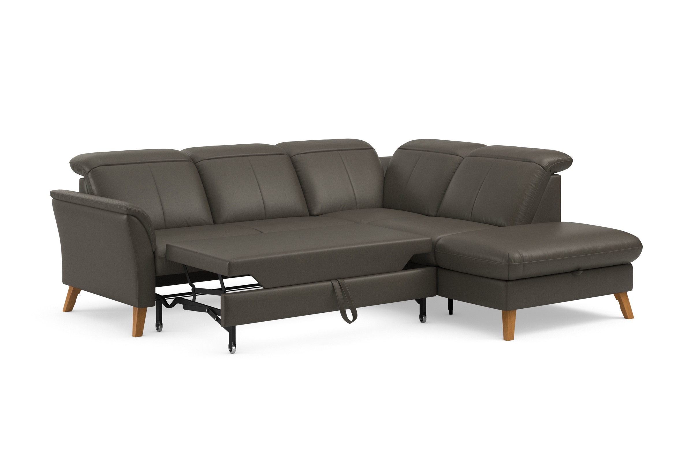 sit&more Ecksofa »Romero L-Form«, wahlweise mit oder ohne TV-Funktion, Bettfunktion, Bettkasten