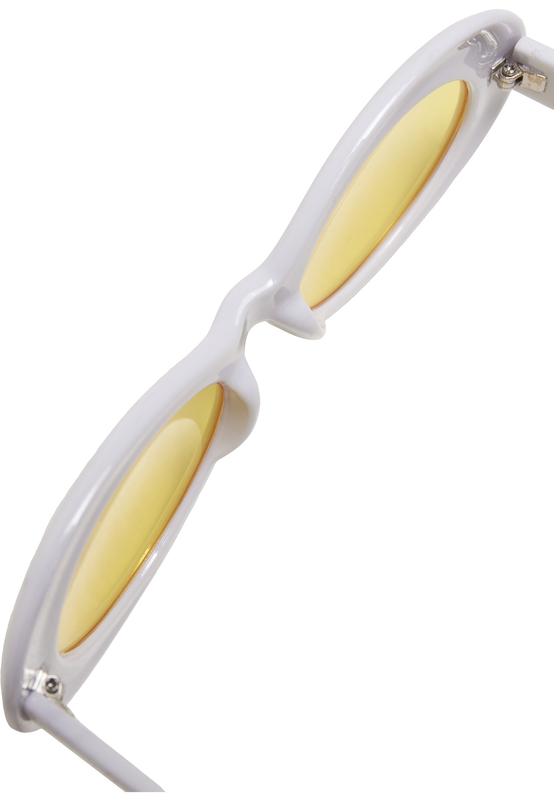 Sonnenbrille URBAN CLASSICS "Urban Classics Unisex 2 Tone Sunglasses", Damen, wht, yel, Sonnenbrillen Sonnenbrille 3
