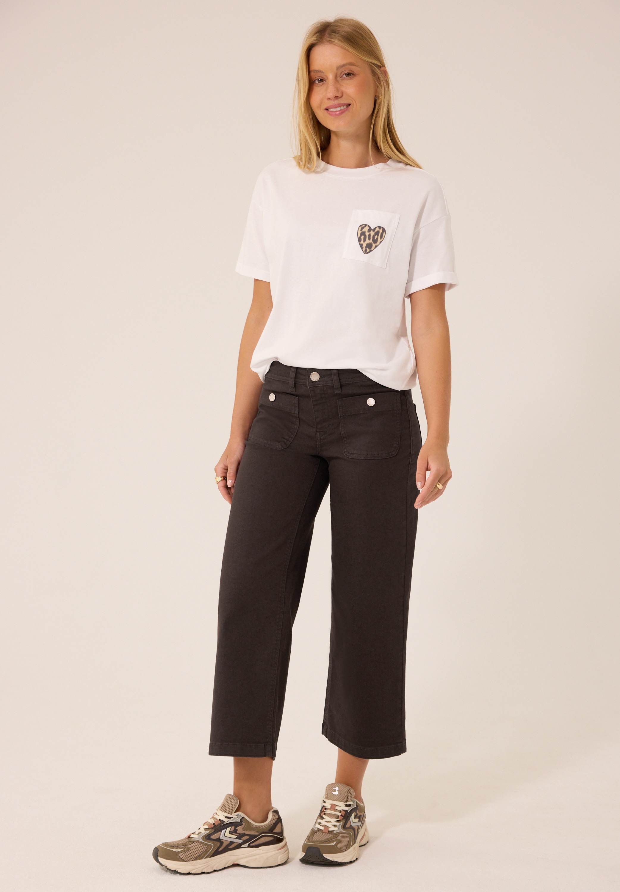 STREET ONE STUDIO Loose-fit-Jeans mit Wide Legs