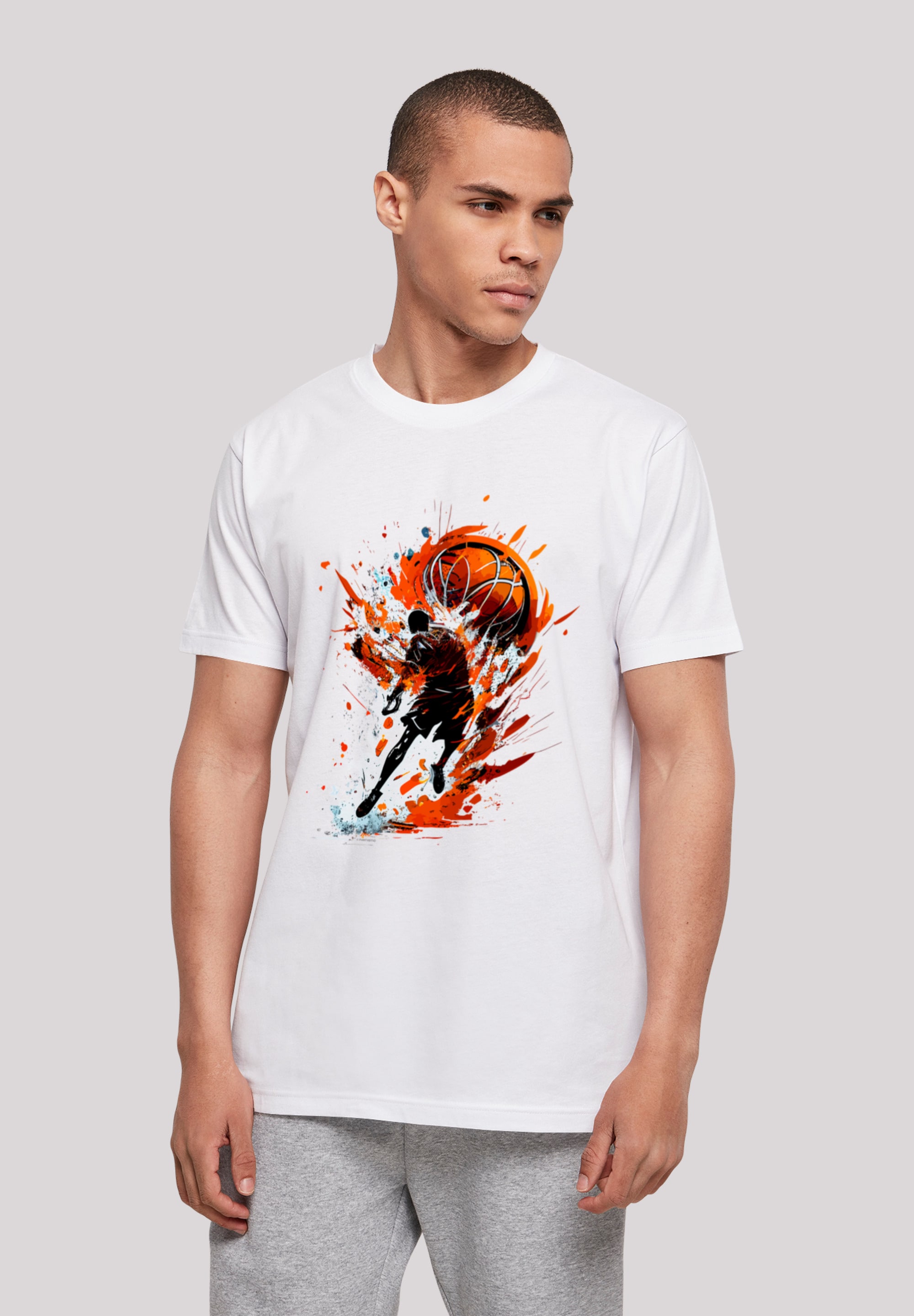 F4NT4STIC T-Shirt »Basketball Splash ▷ Sport BAUR für UNISEX«, Print 