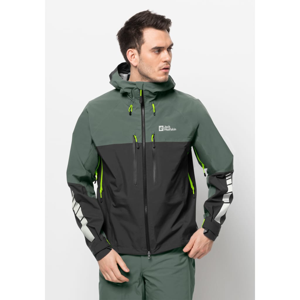 Jack Wolfskin Fahrradjacke »MOROBBIA 3L JKT M«, mit Kapuze