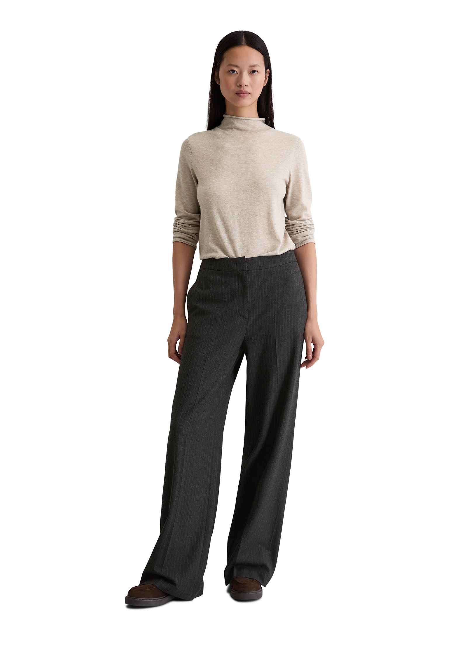 Marc O'Polo Strickpullover »aus edlem Schurwolle-Viskose-Mix«